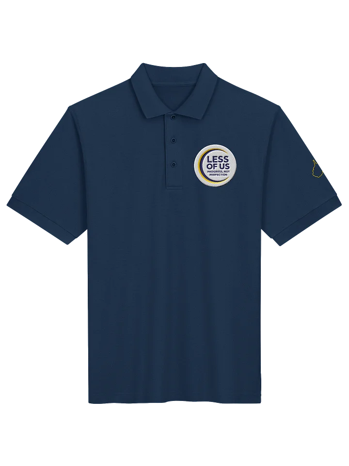 LESS OF US Badge Polo — Progress, Not Perfection product image (1)