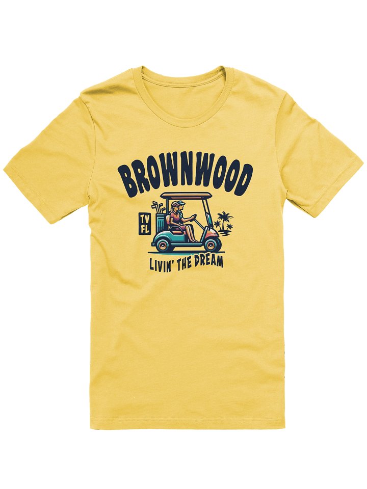 Brownwood TV Florida USA Golf Cart Design T-shirt product image (1)