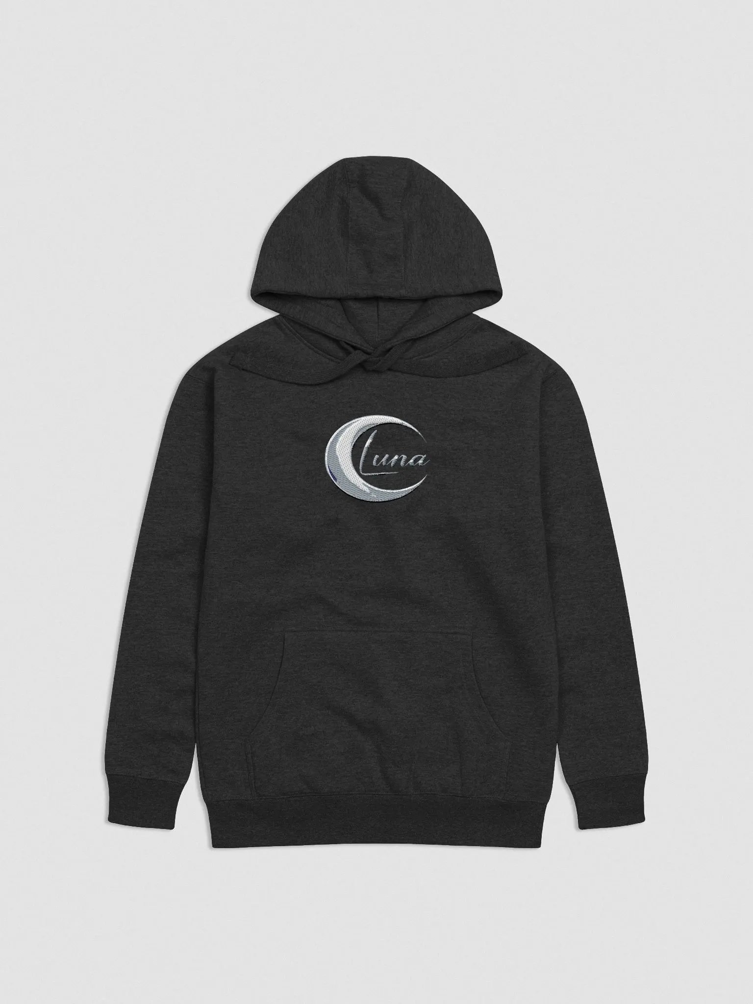 Luna Crescent Unisex Premium Hoodie - Celestial Moon Design - TDSMusic product image (1)