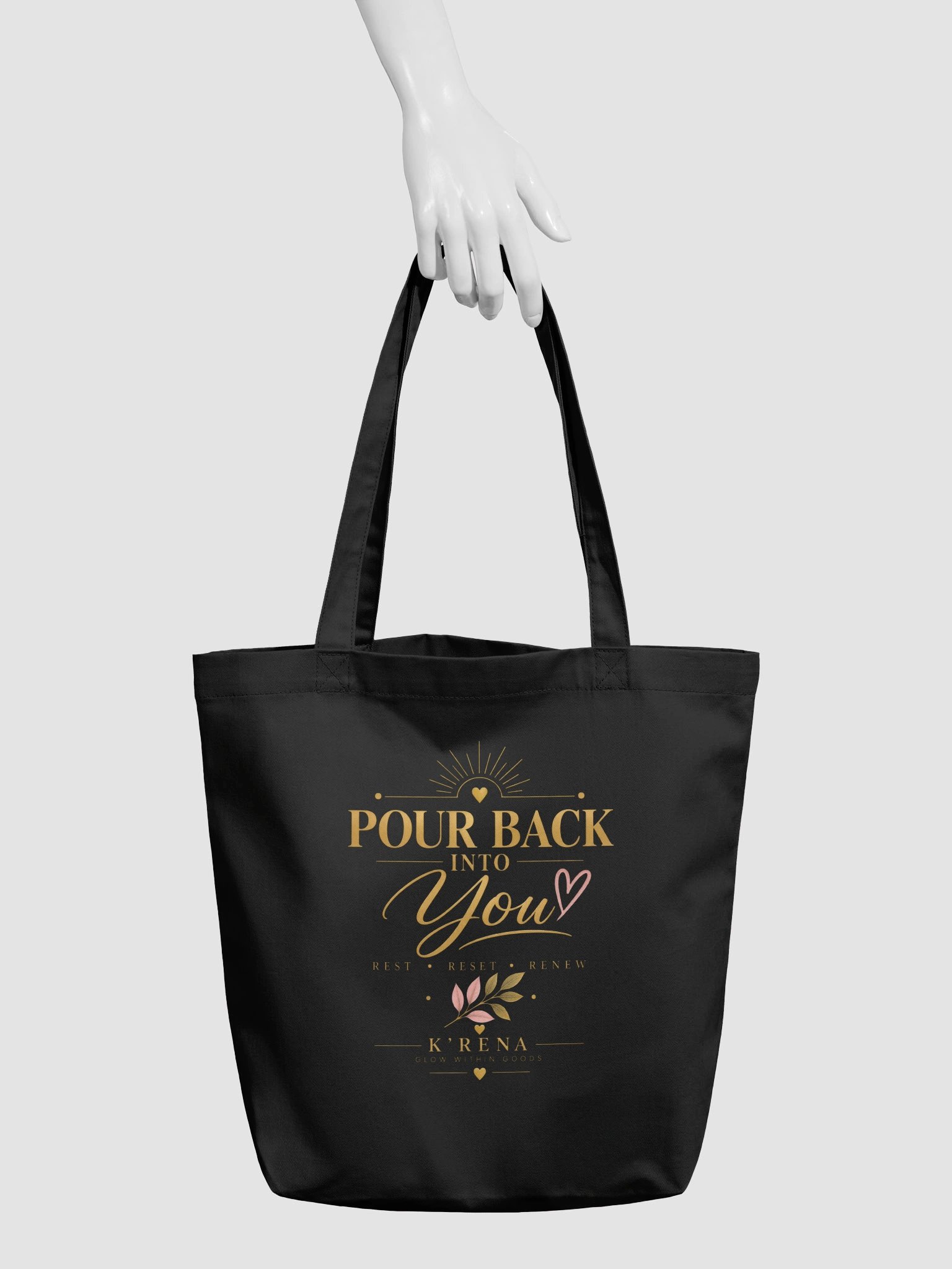 Pour Back Into You Tote Bag | Self-Care Everyday Tote product image (2)