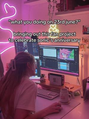 this episode is going to hit you hard 👀 #sonicthehedgehog #girlgamer #gaming #desksetup #amyrose 