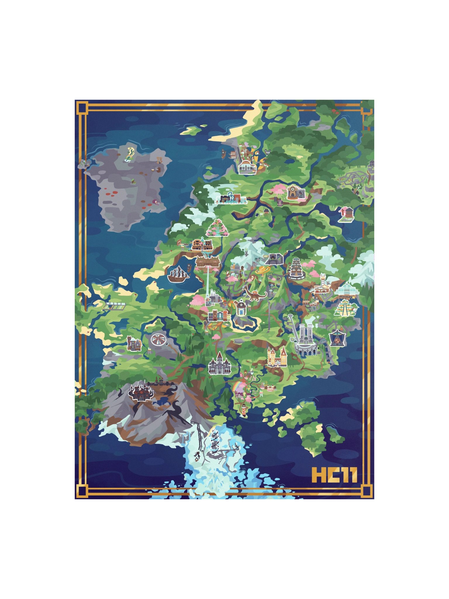 Hermitcraft Season 11 Map product image (1)
