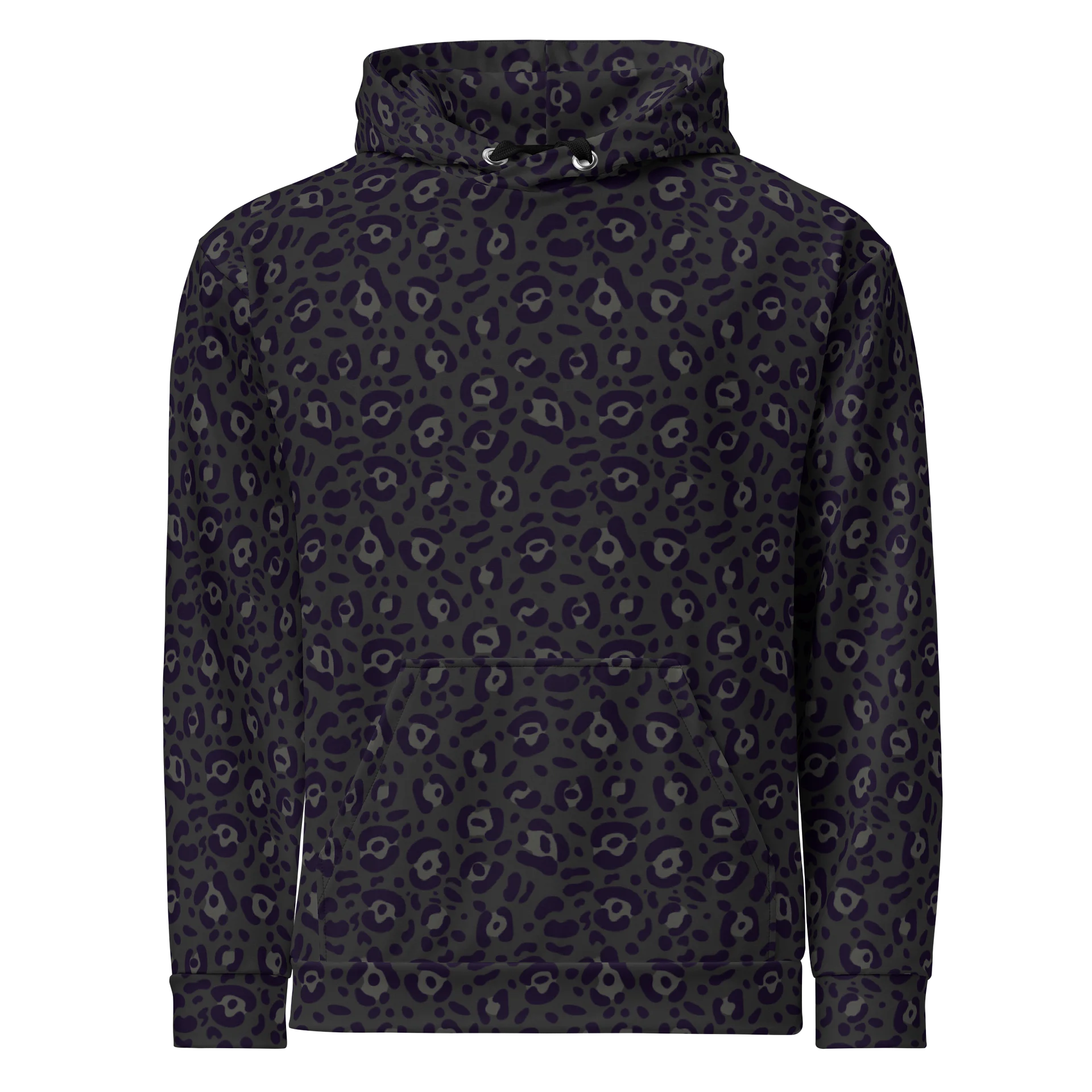 Comfortable Sustainable Hoodie with Bold Black Leopard Print product image (1)