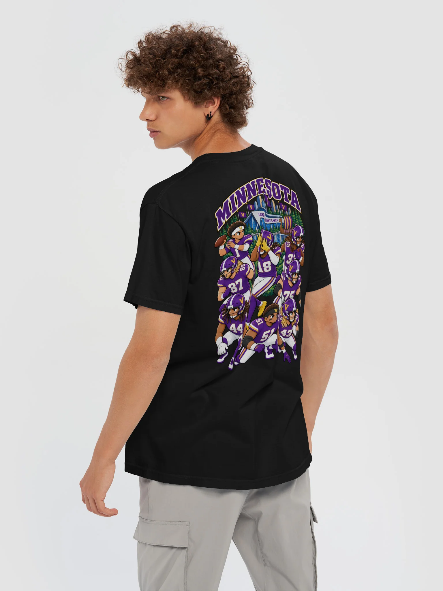 Minnesota Football 2026 Animated Player Back Print T-Shirt product image (6)