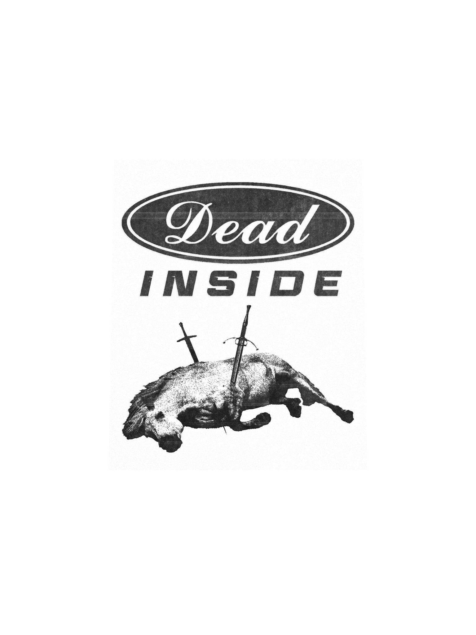 DEAD INSIDE WHITE POSTER product image (12)