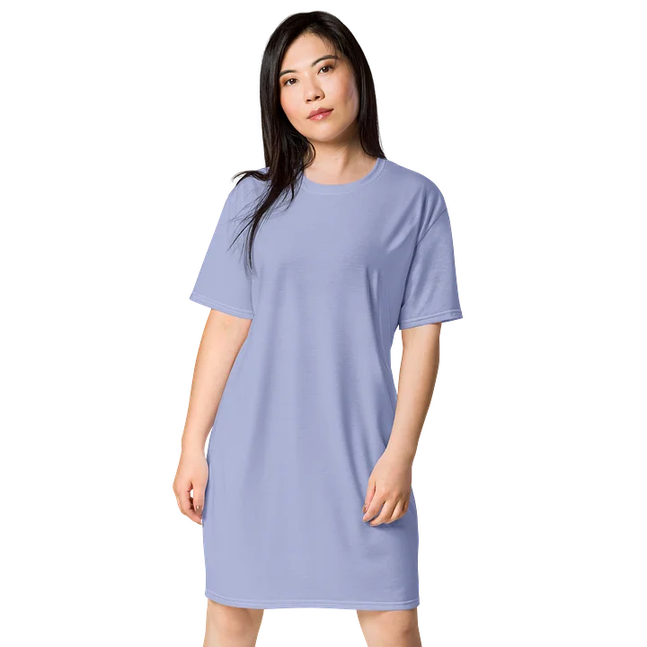 Lavender All-Over Print T-Shirt Dress product image (1)