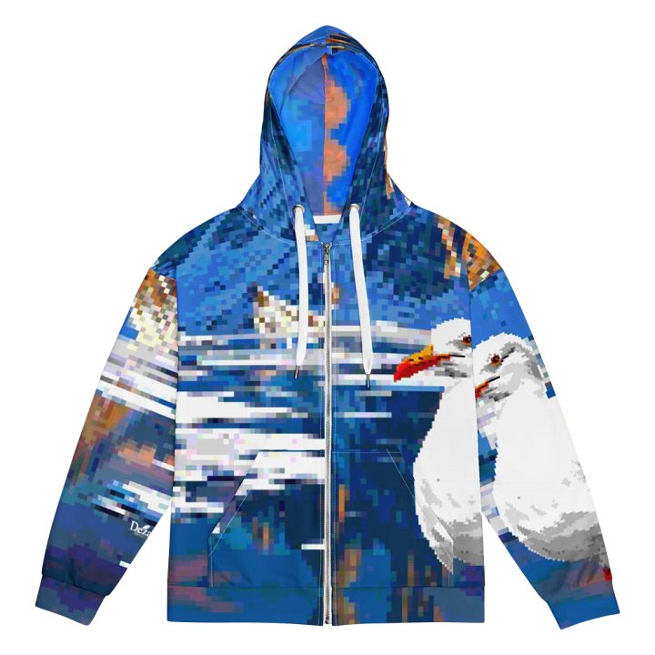 Pixelated Wilderness Unisex Zip Hoodie product image (1)