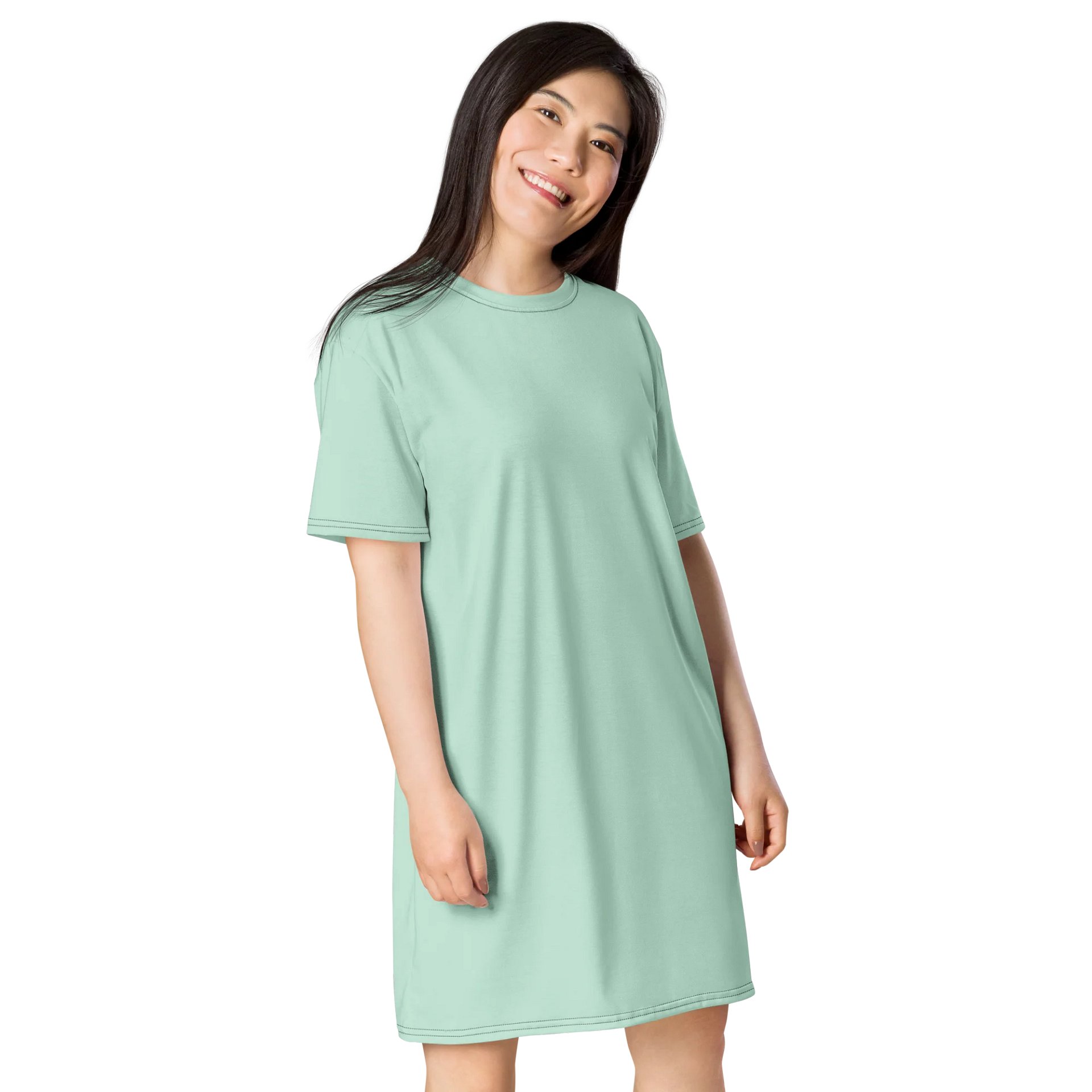 Oversized T-Shirt Dress - Serene Aero Blue, Sizes 2XS-6XL product image (4)