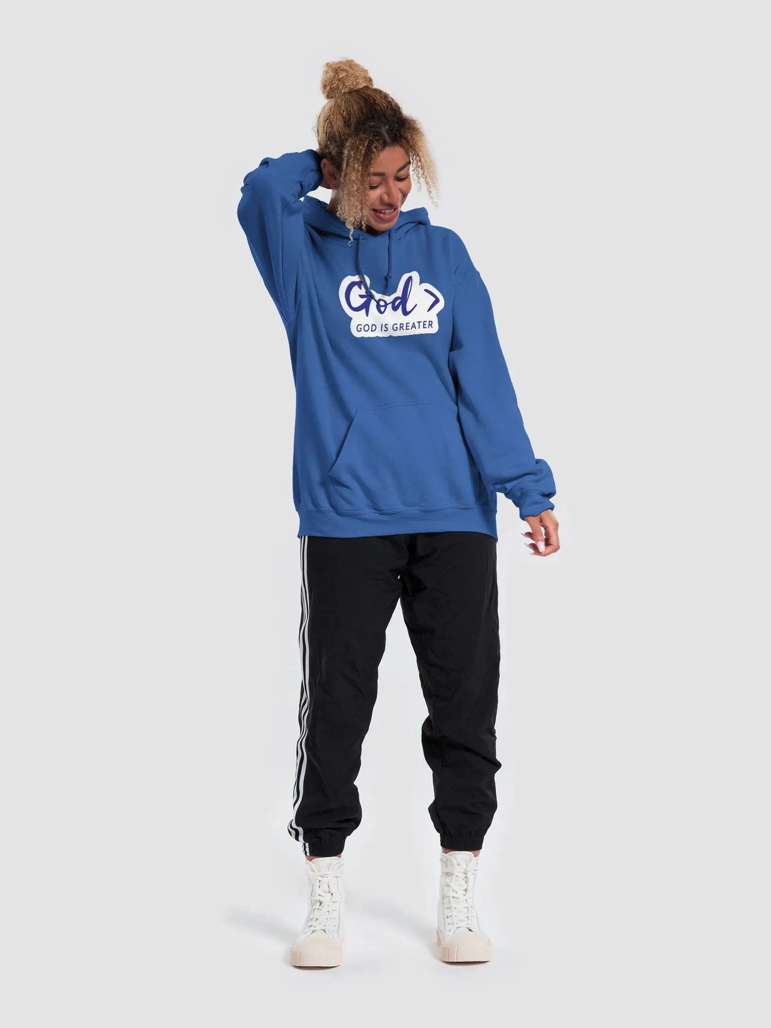 God > HOODIE (BLUE TEXT) product image (48)