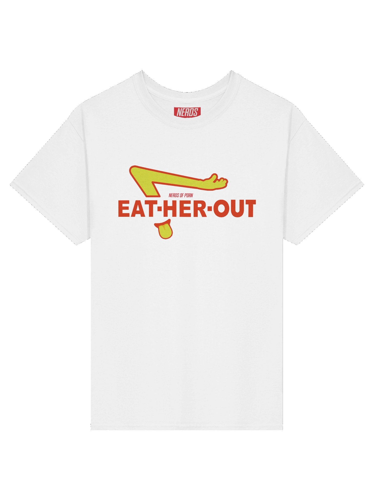 Eat Her Out Restaurant Parody Tee (white) product image (3)