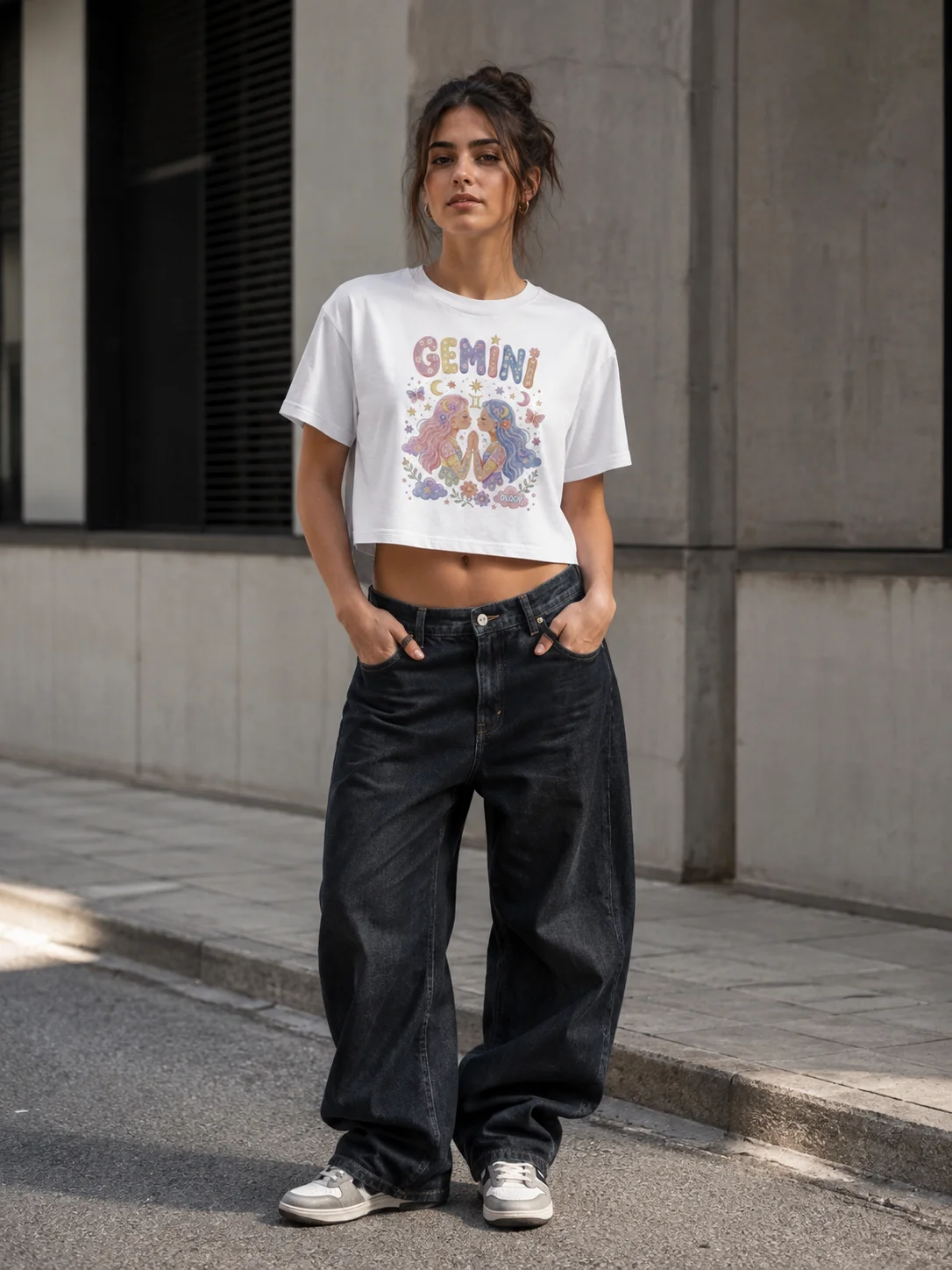 Gemini Astro Pop Crop Top product image (1)