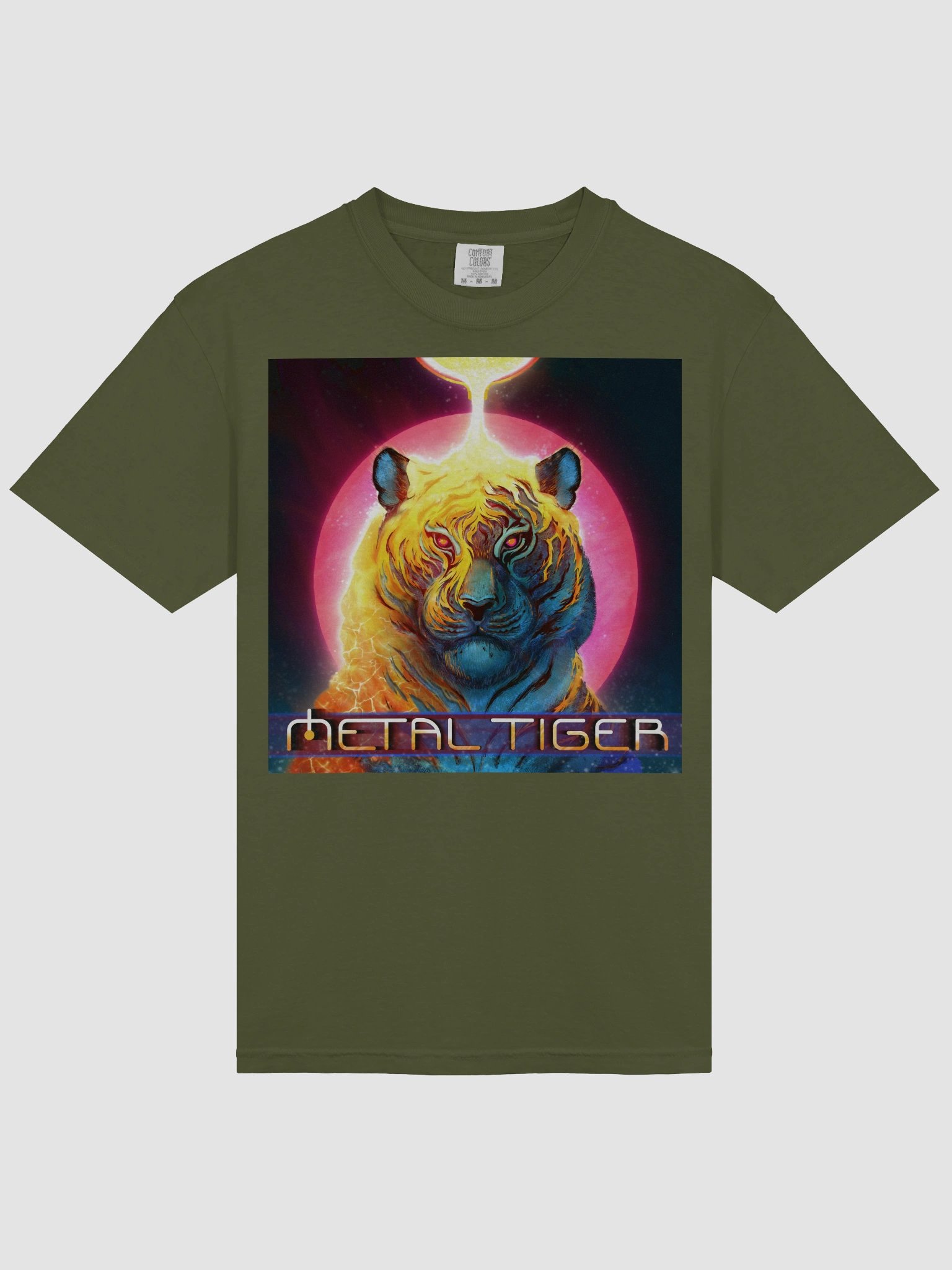Metal Tiger Logo T - Sage Green product image (3)