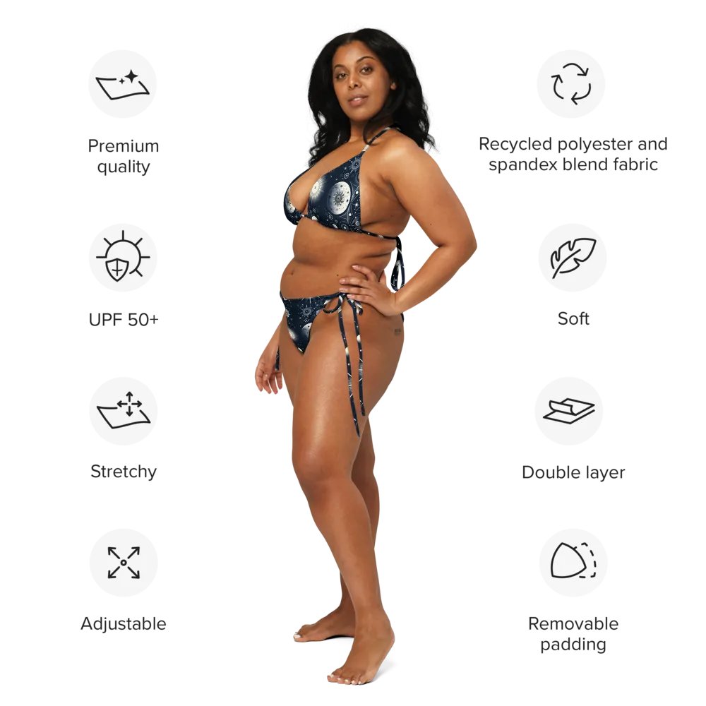 All-Over Print Recycled String Bikini product image (4)