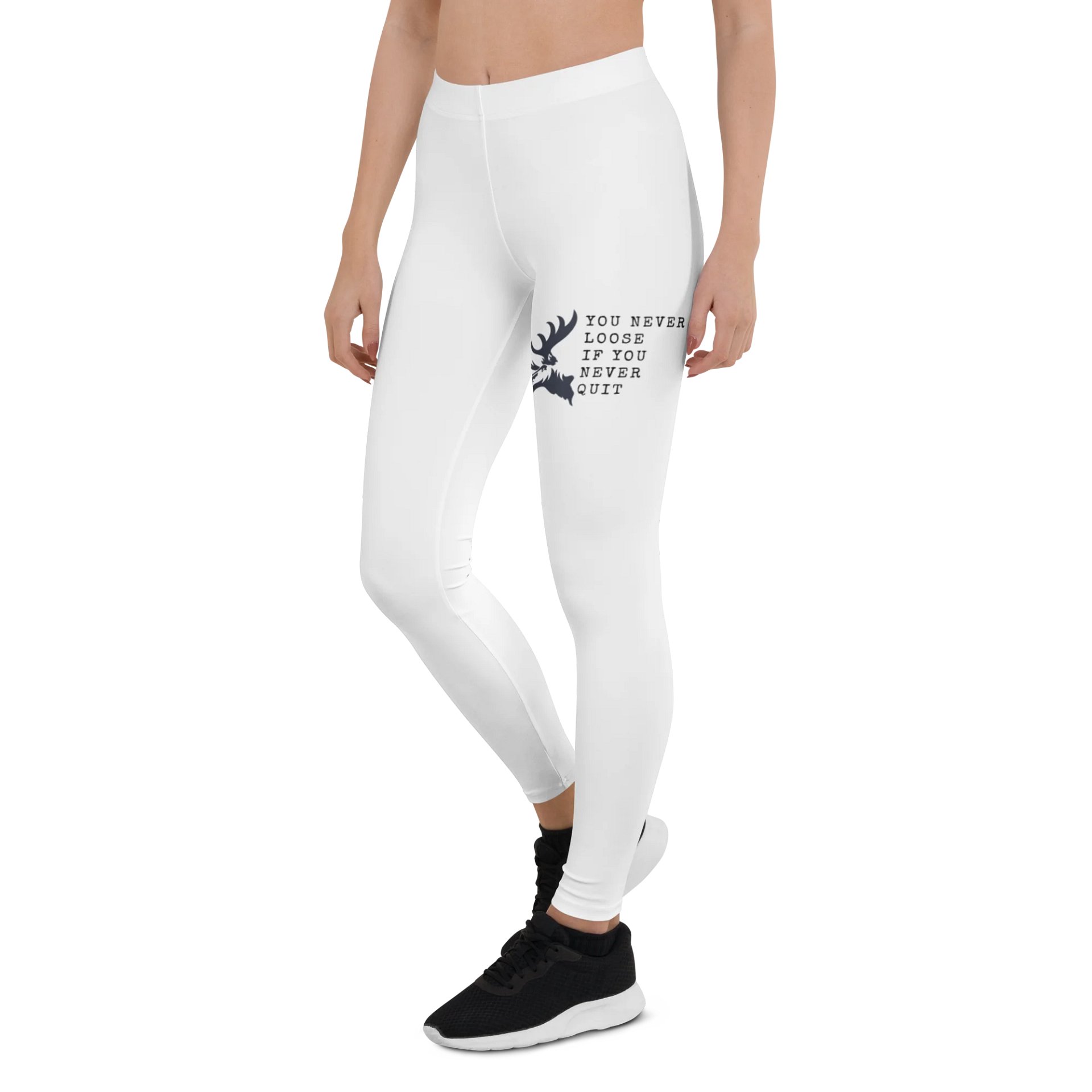 White Yoga Pants - Never Give Up product image (4)