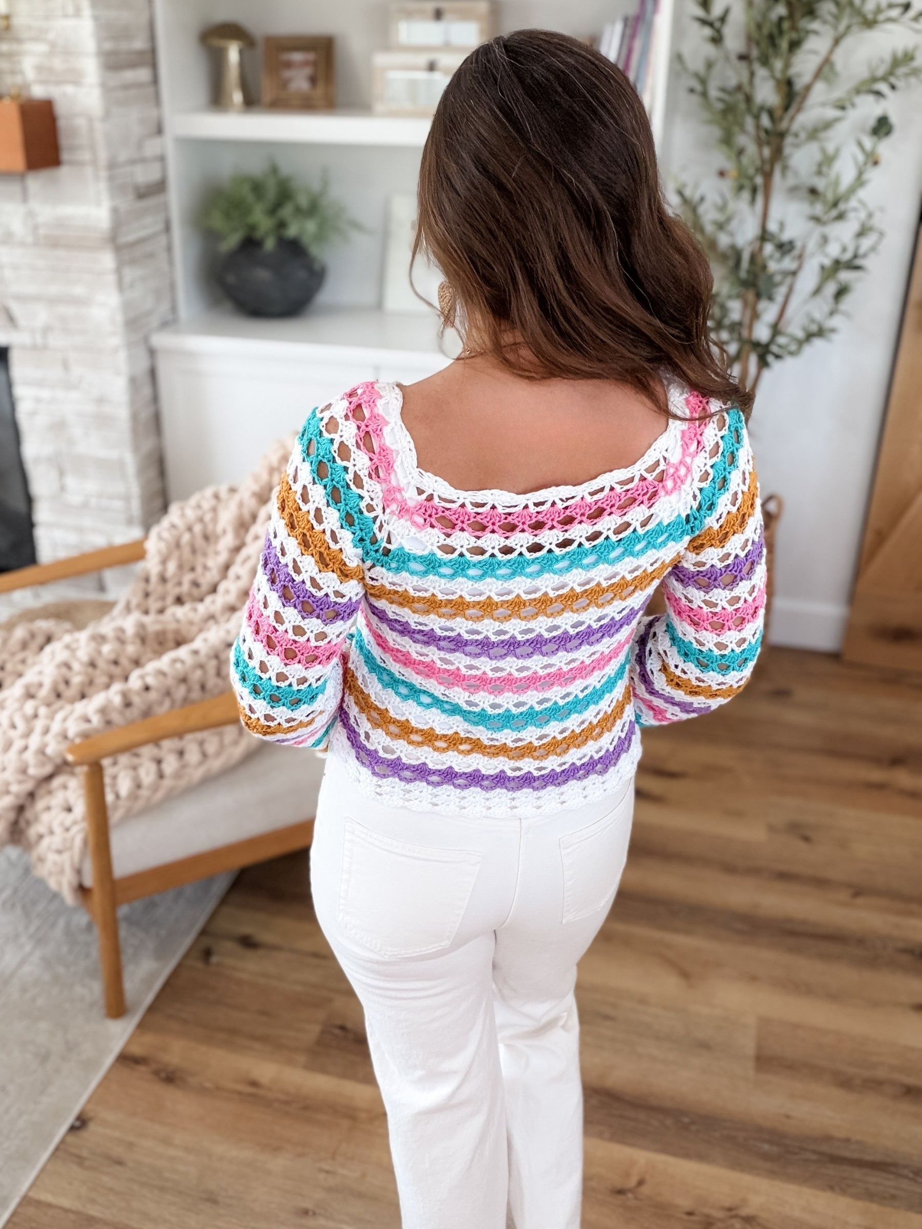 Serena Shell Stitch Top Crochet Pattern product image (10)