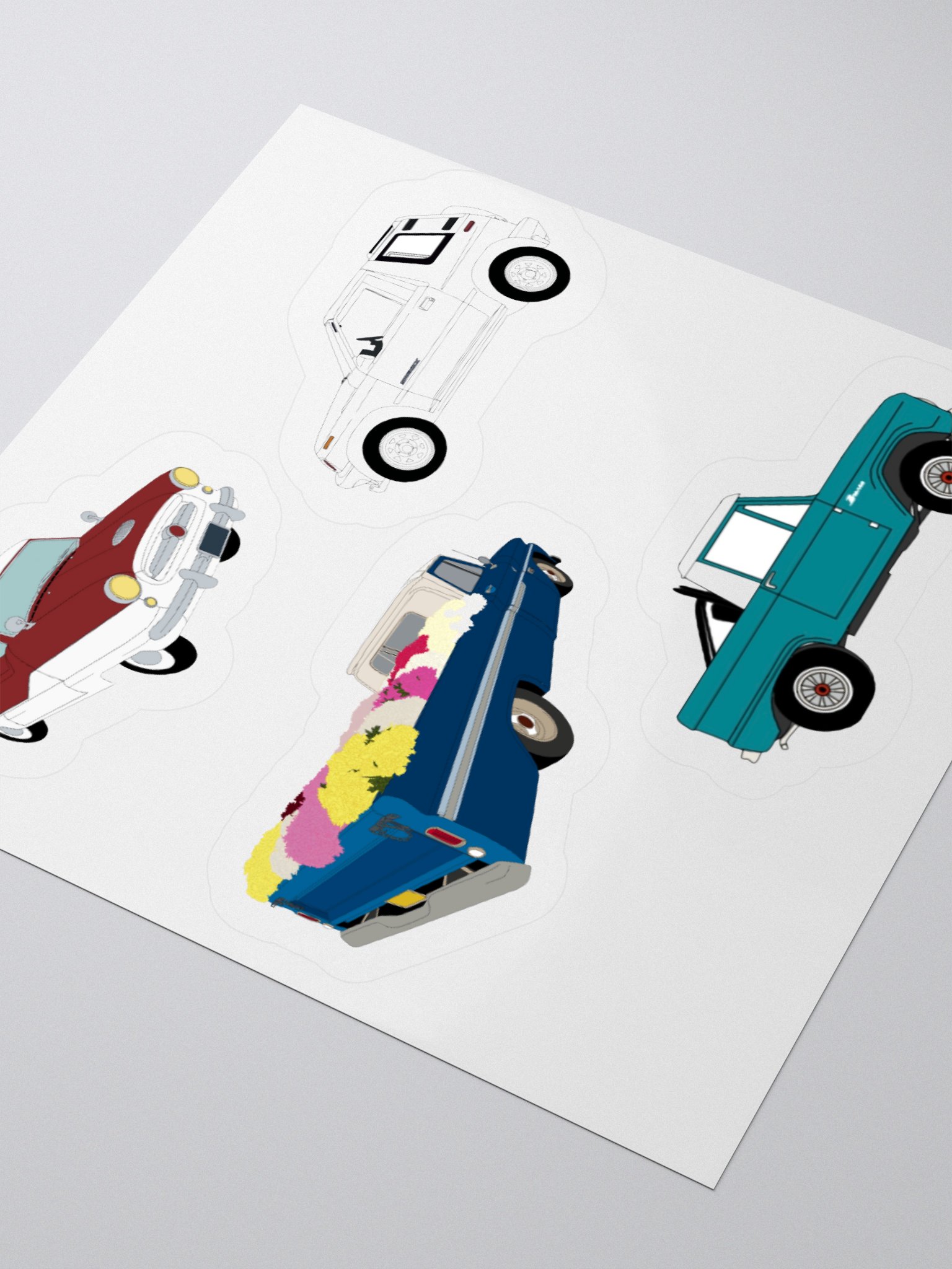 classic car sticker sheet product image (8)