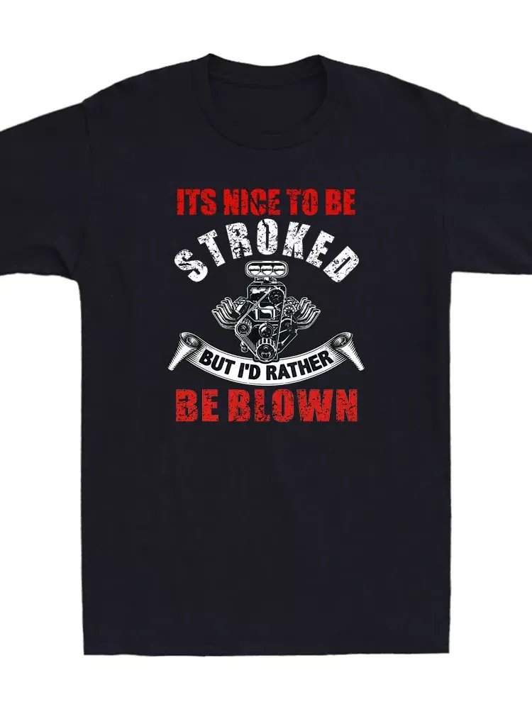 It's Nice To Be Stroked Funny Racing Drag Race Retro Men's Short Sleeve T-Shirt product image (1)