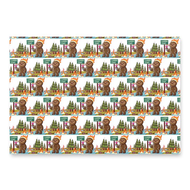 bigfoot wrapping paper product image (2)