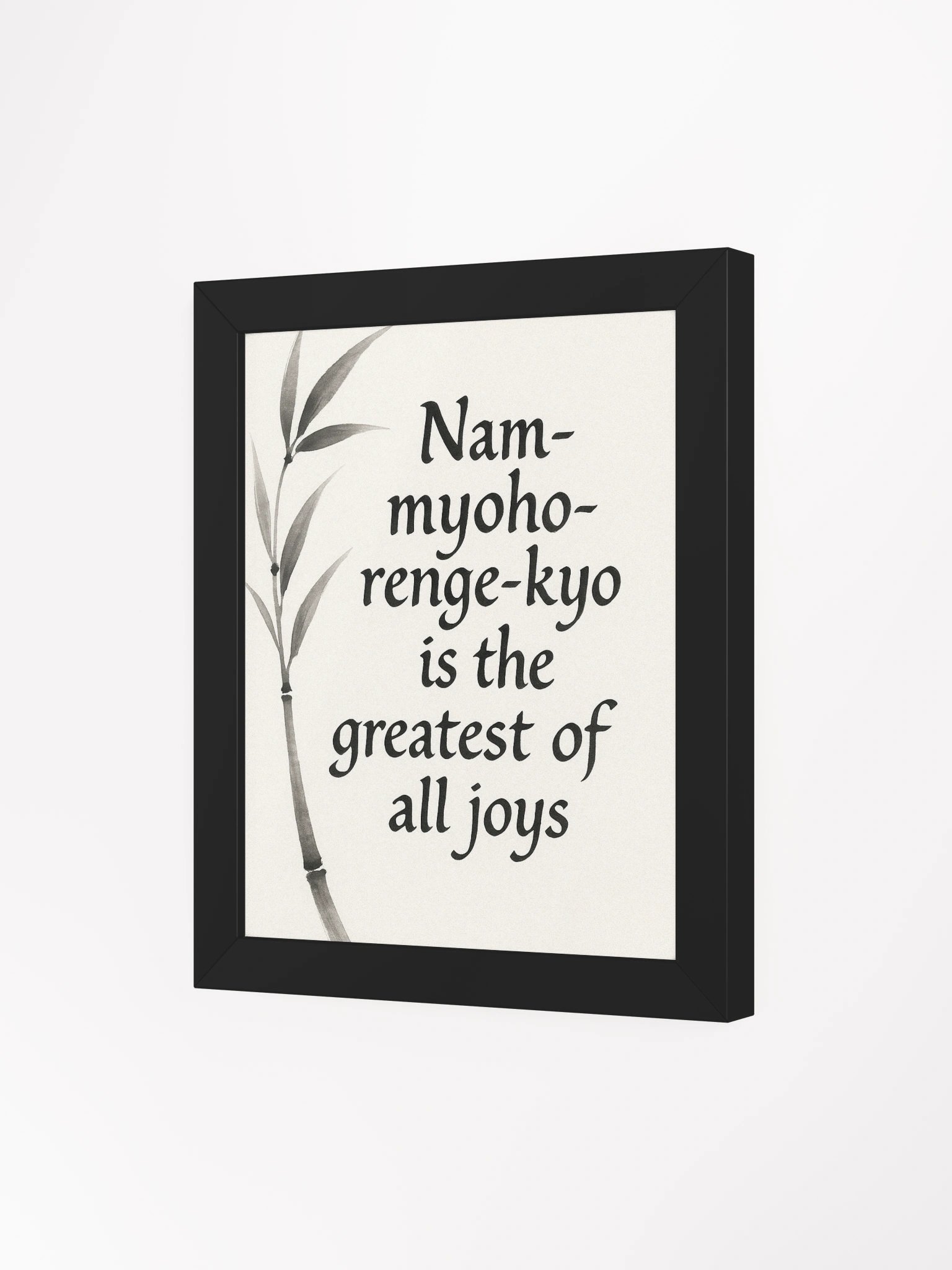 Nam-myoho-renge-kyo – Greatest Joy Quote Wall Art for Nichiren Buddhists product image (3)