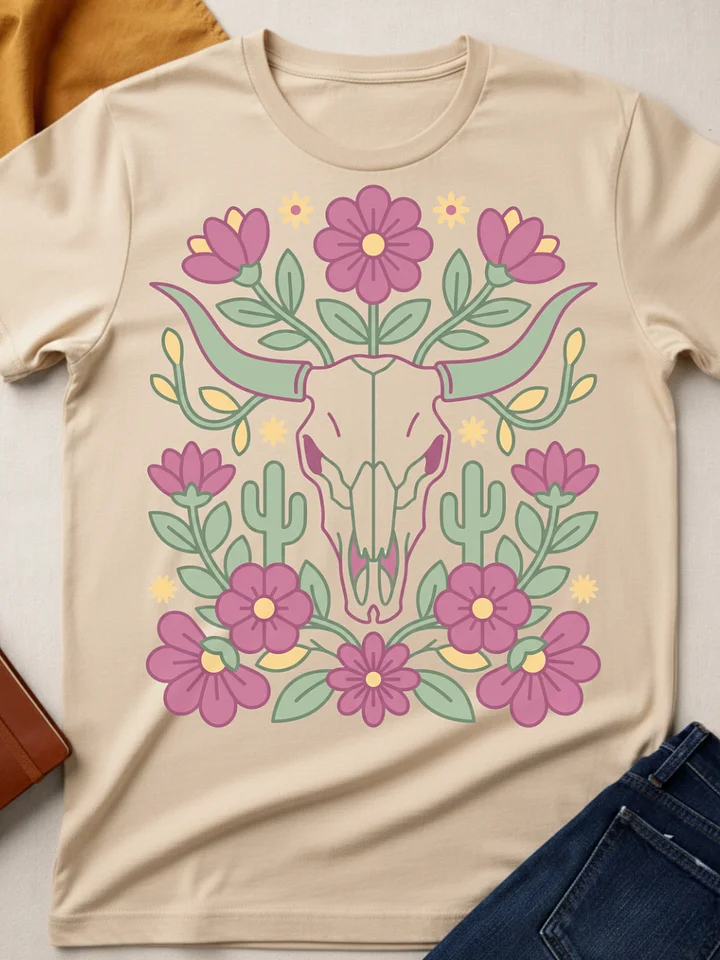 Floral Cow Skull product image (1)
