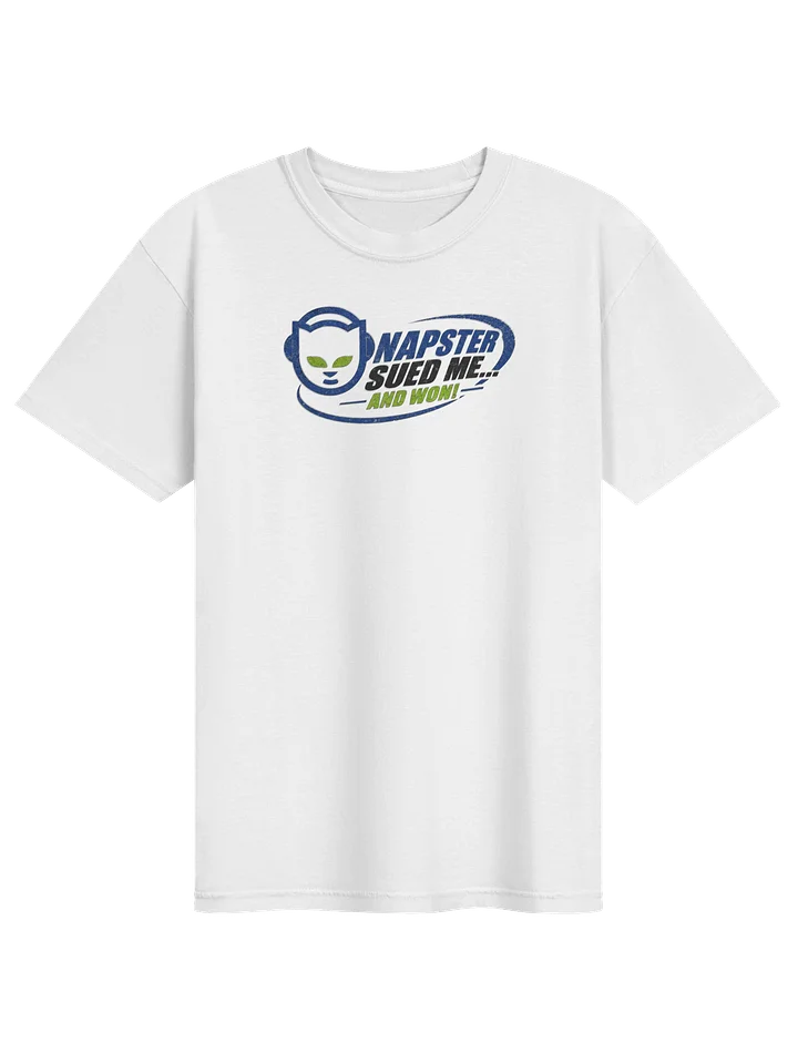 "Napster Sued Me… And Won!" Garment-Dyed Heavyweight T-Shirt product image (1)