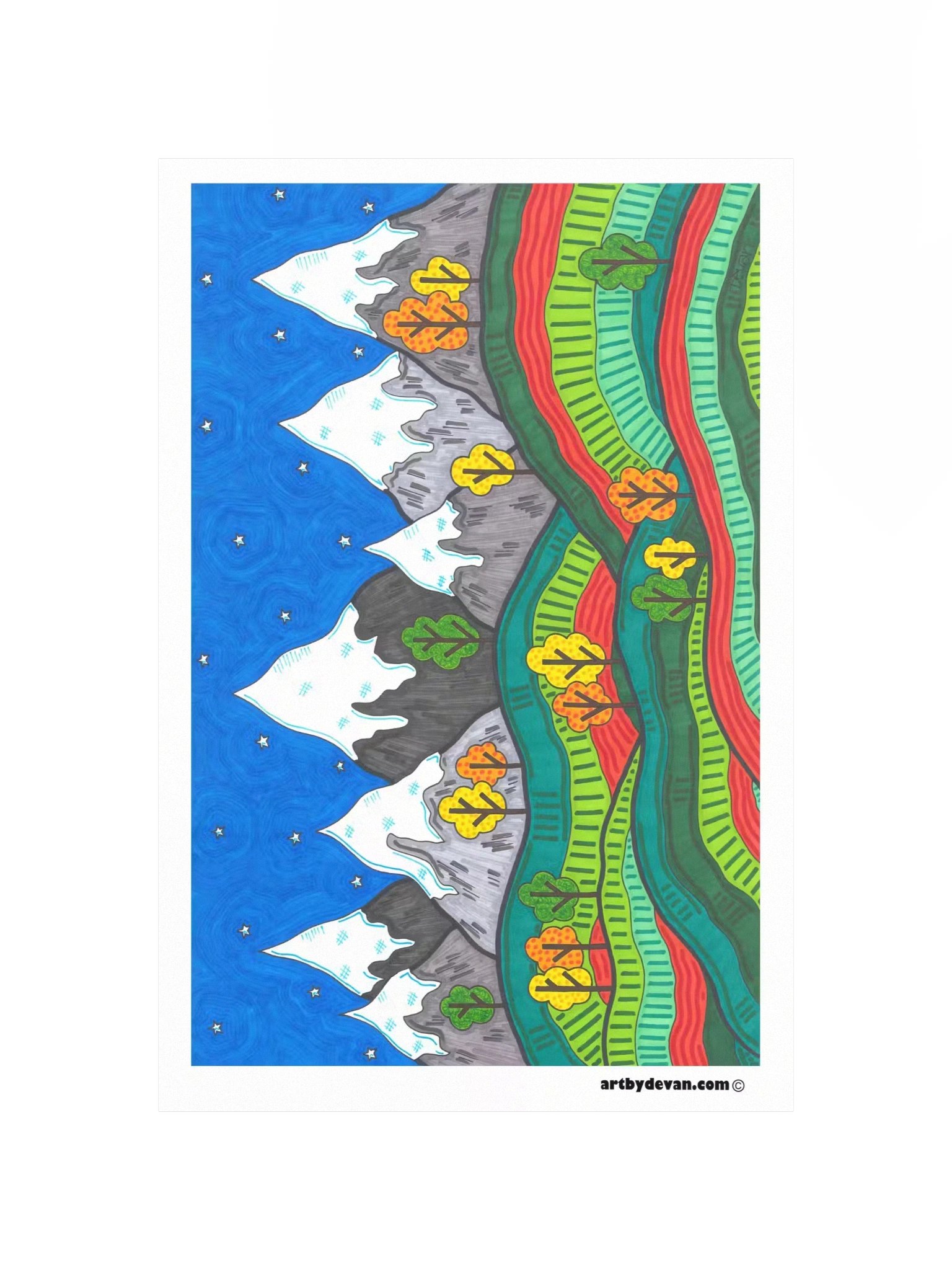 Art Print: Fall in the Mountains product image (4)