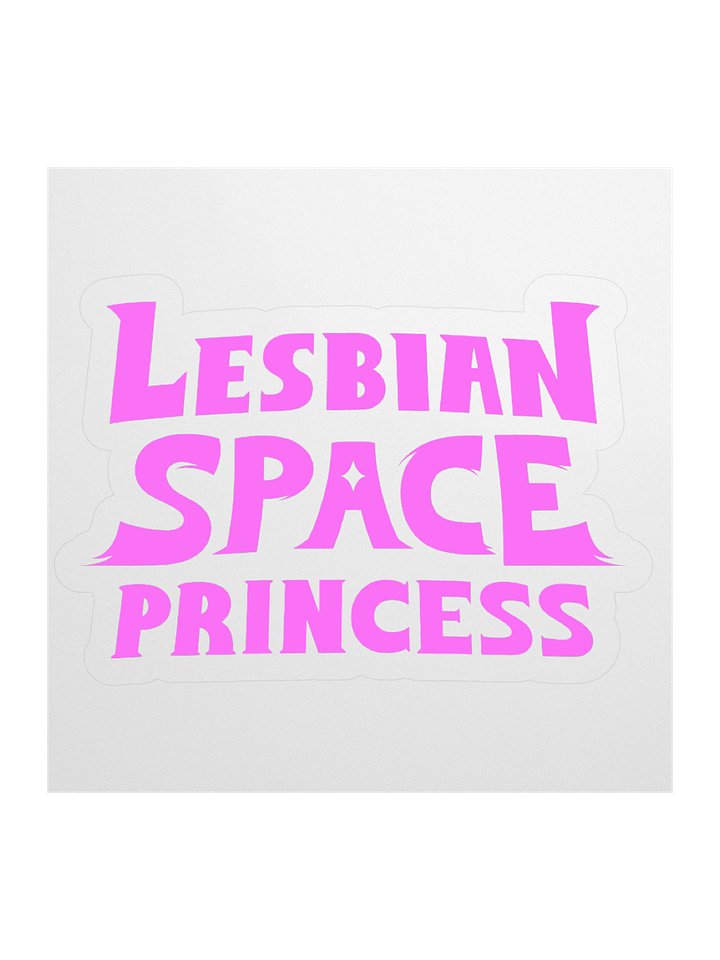 Lesbian Space Princess Logo Sticker product image (1)