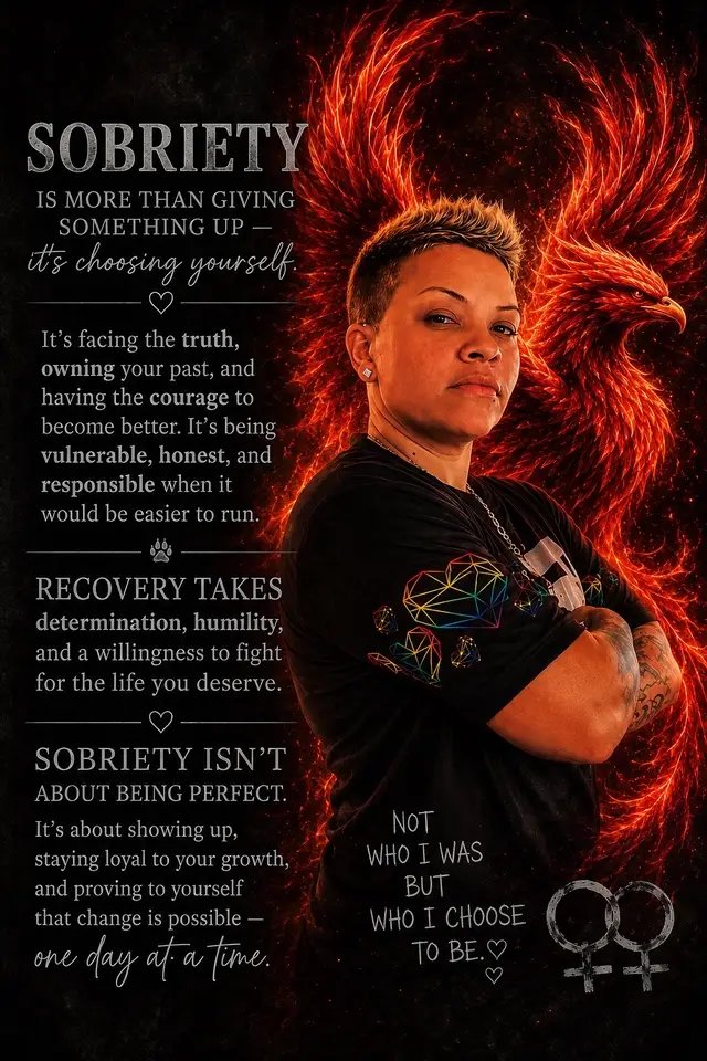 Sobriety isn’t just about putting down the drink or the drug. It’s about picking yourself back up.  Sobriety isn’t weakness. It’s one of the bravest things a person can do. Every day sober is another day you refused to let your past write your future. Your addiction may be part of your story, but it will never be the ending. Keep fighting. Keep healing. Keep rising. We do recover. 🔥❤️ #Sobriety  #WeDoRecover #recoverywarrior #livingmybestlife #onedayatatime 