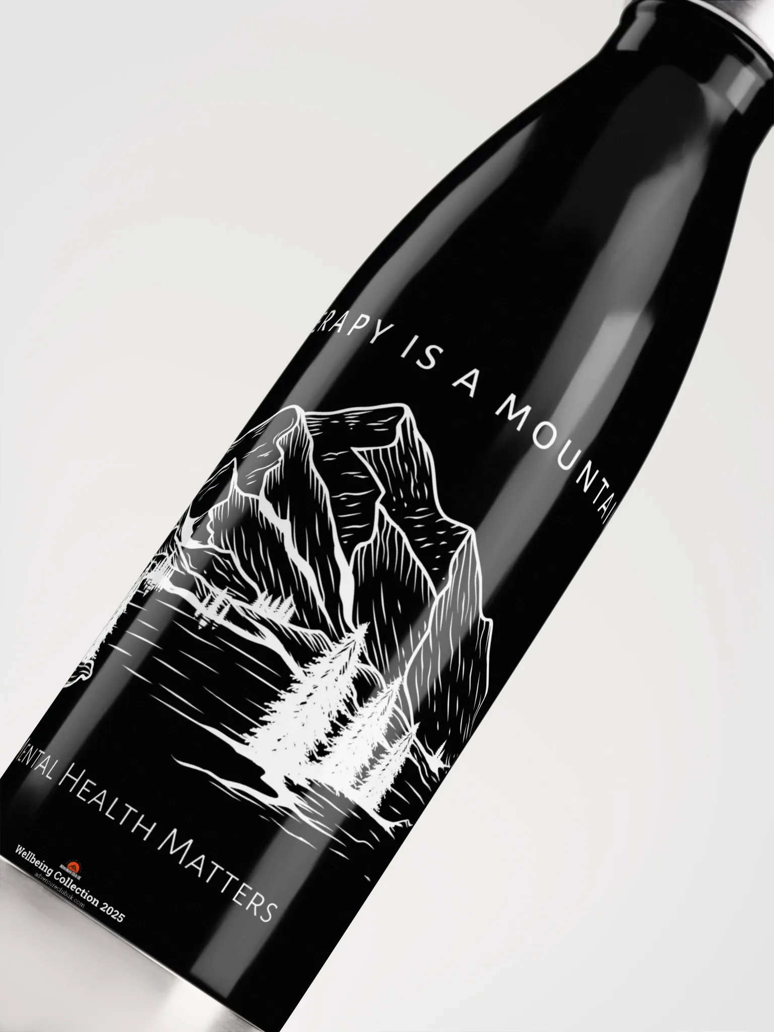 My Therapy is a mountain - Water Bottle product image (5)