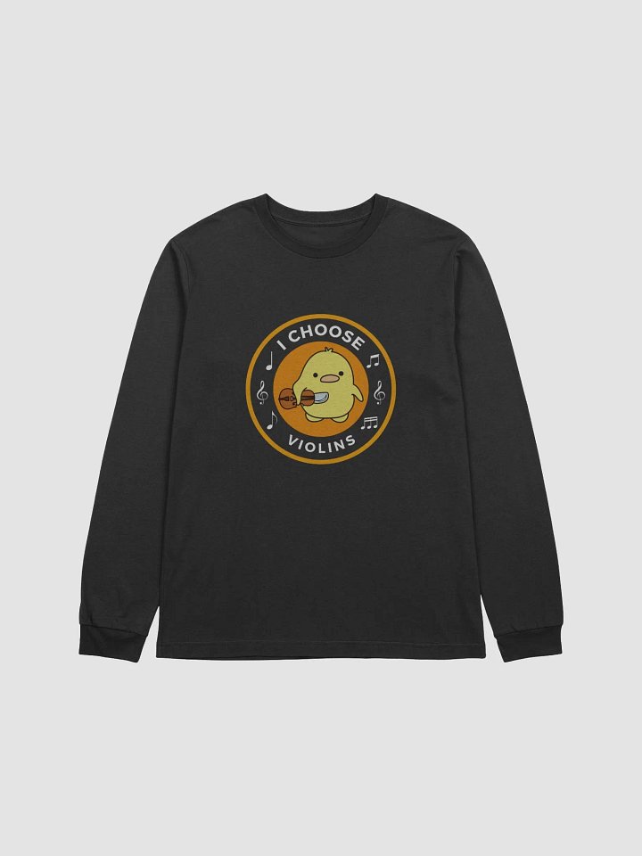 I choose violins Bella+Canvas Supersoft Long Sleeve T-Shirt product image (1)