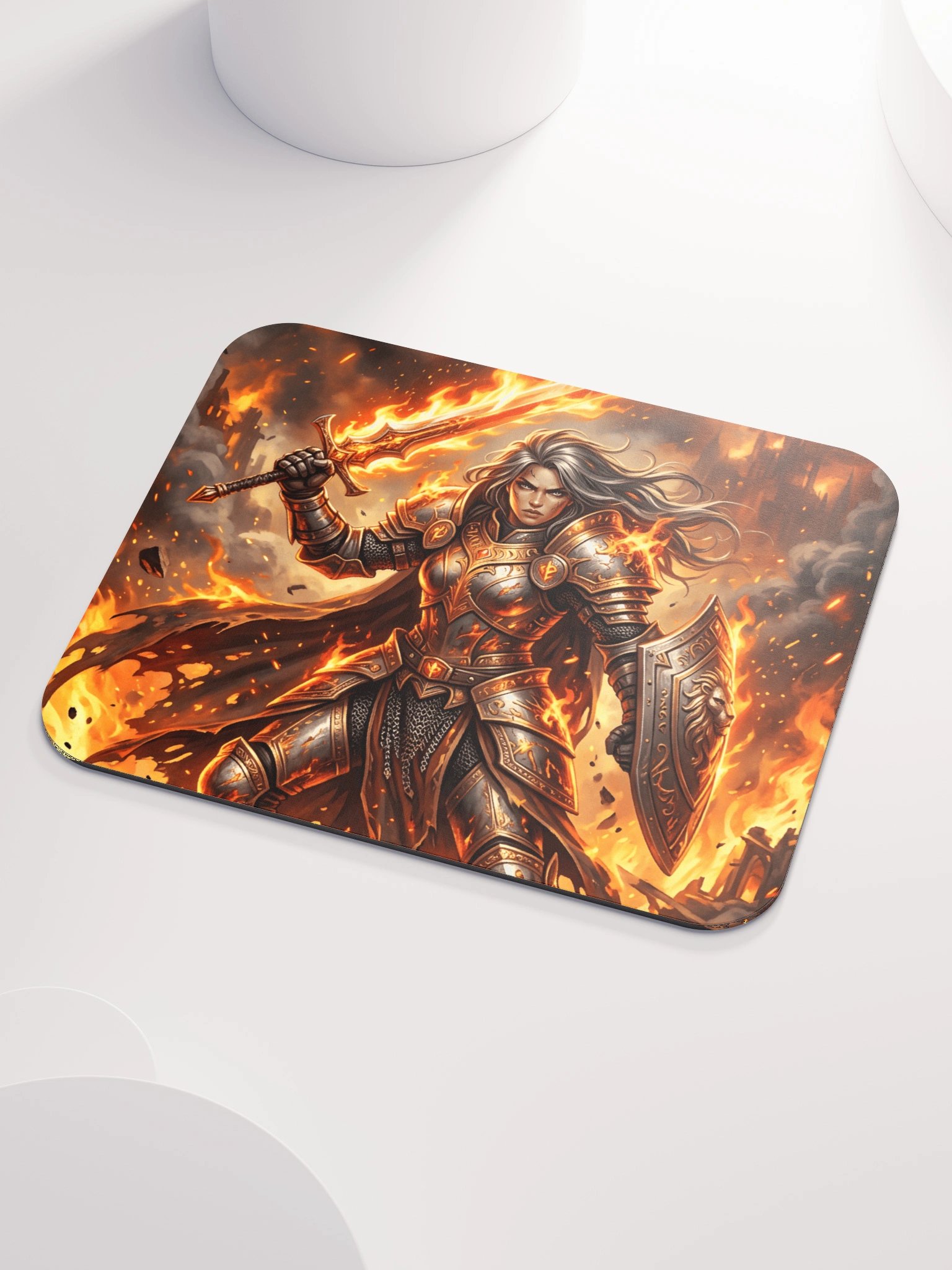 Flameblade Warrior Mouse Pad product image (3)
