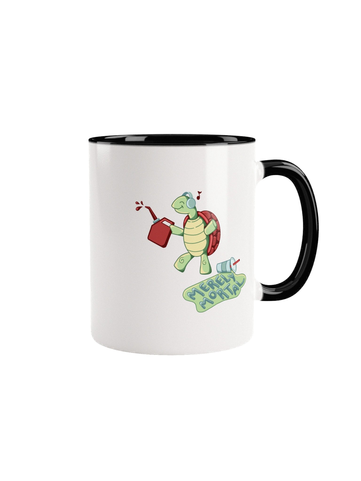 Exclusive Merely Mortal's Dancing Gas Station Turtle Coffee/Tea Mug with Color Inside product image (1)