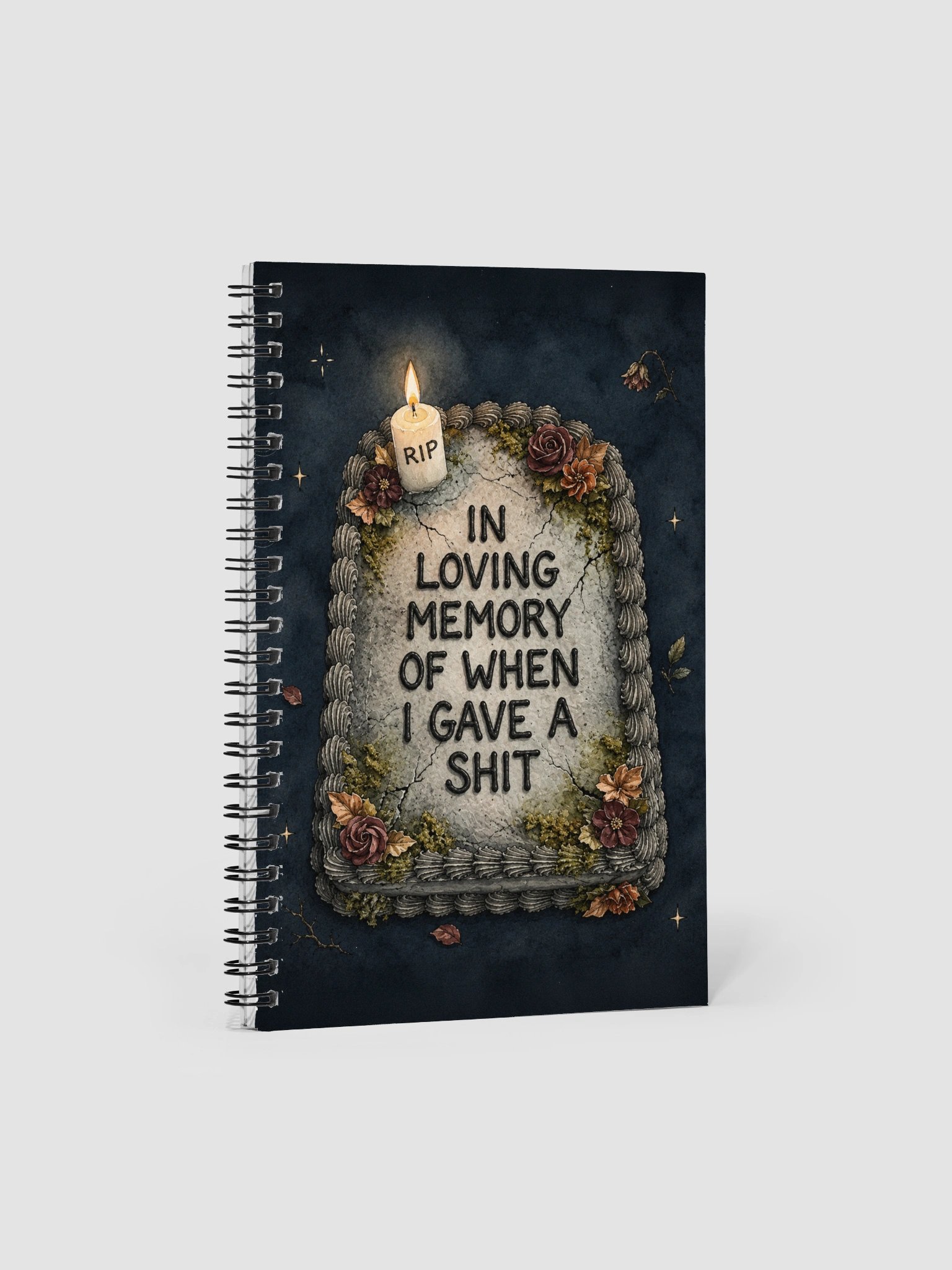In Loving Memory Of When I Gave A Shit Spiral Notebook product image (1)