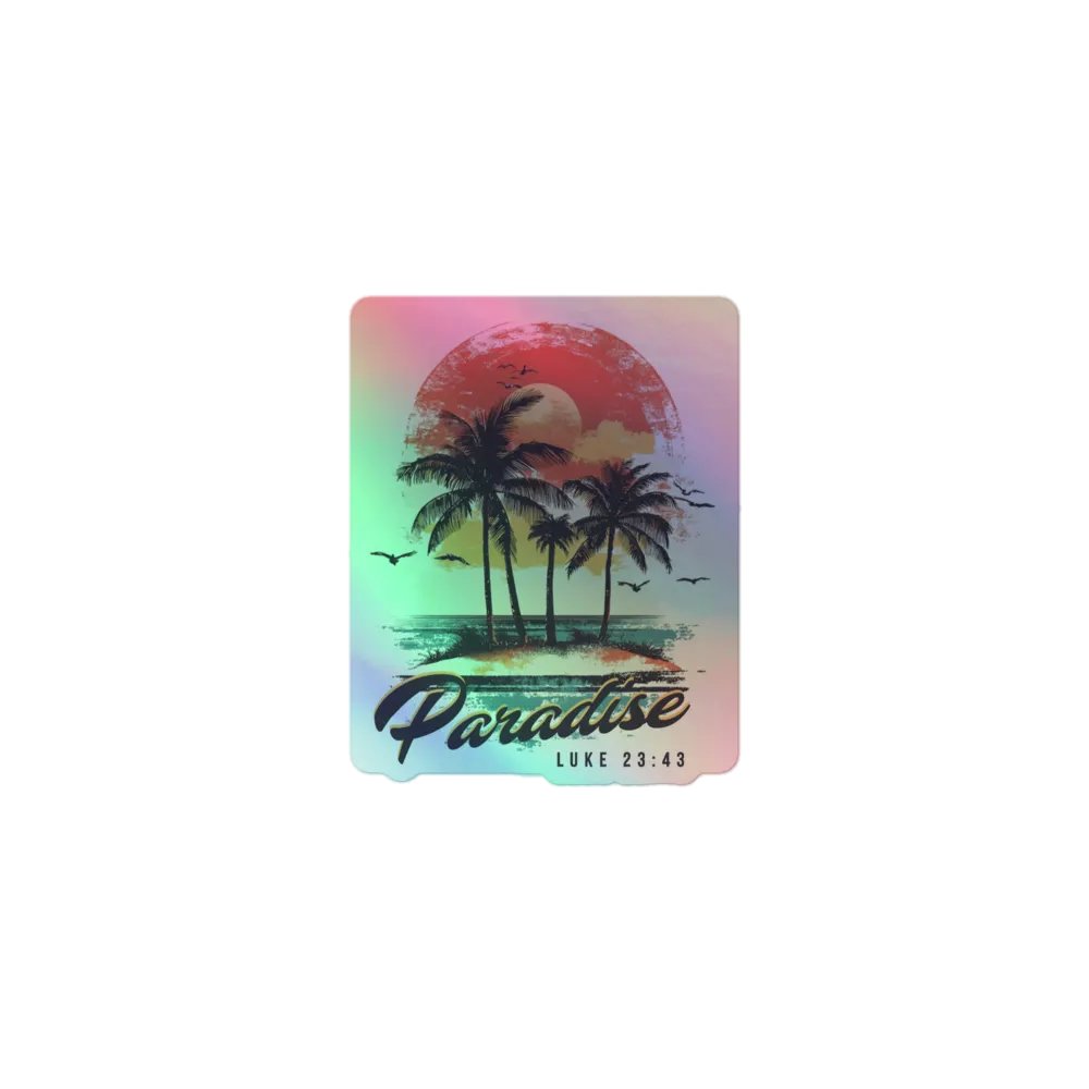 Paradise Holographic Sticker product image (1)