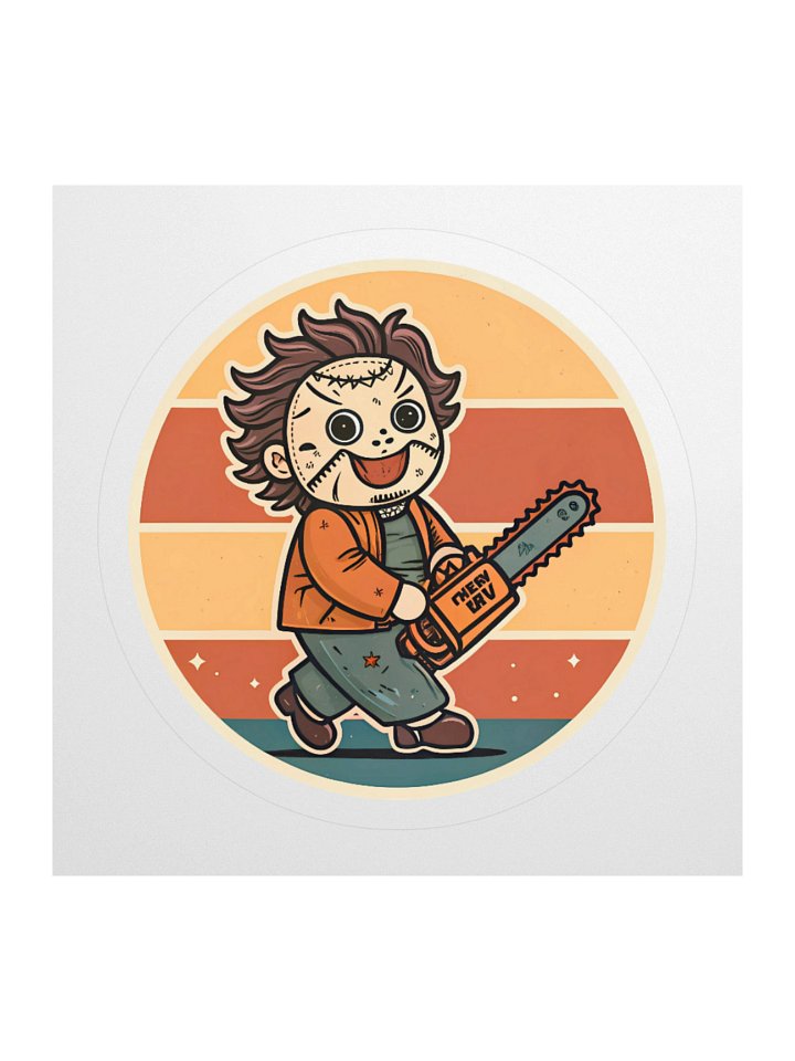 Cute Chainsaw Masker Sticker product image (1)