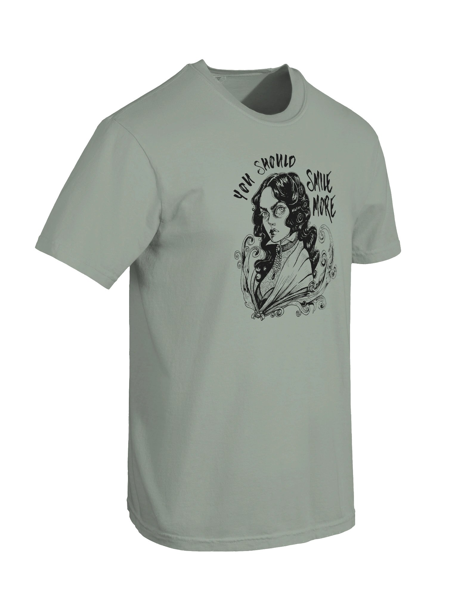 "SMILE MORE" Comfort Color T-Shirt (Design #1) product image (4)