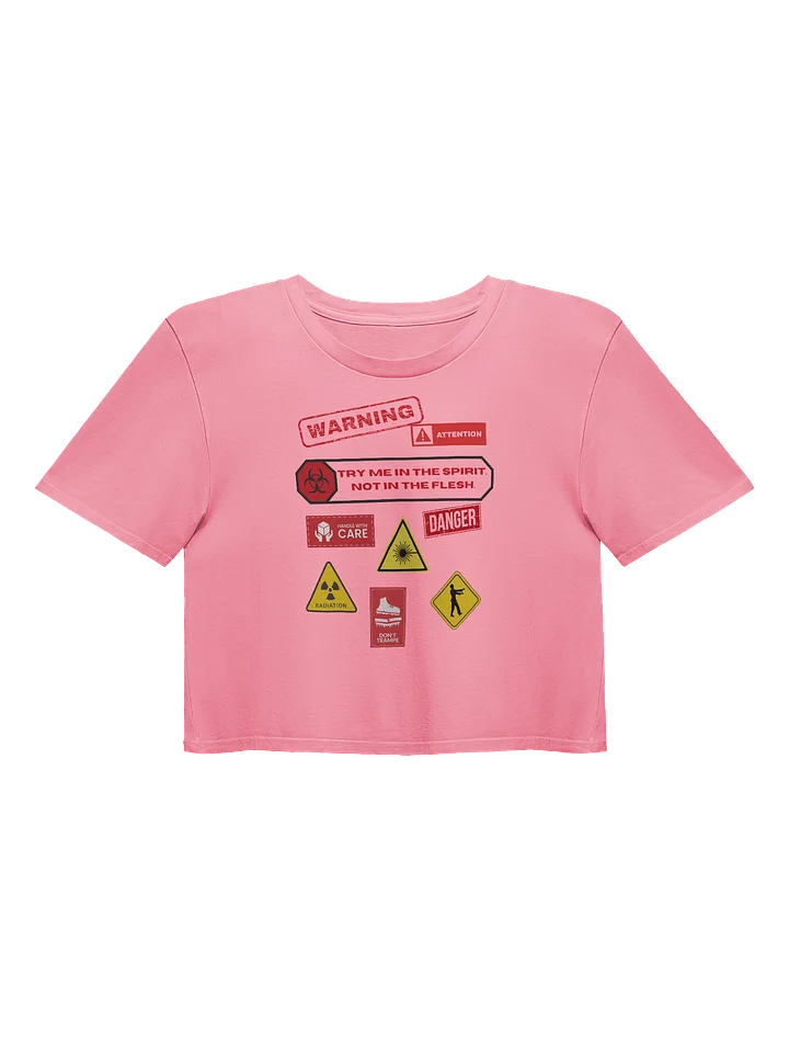 TRY ME IN THE SPIRIT CROP TEE product image (1)