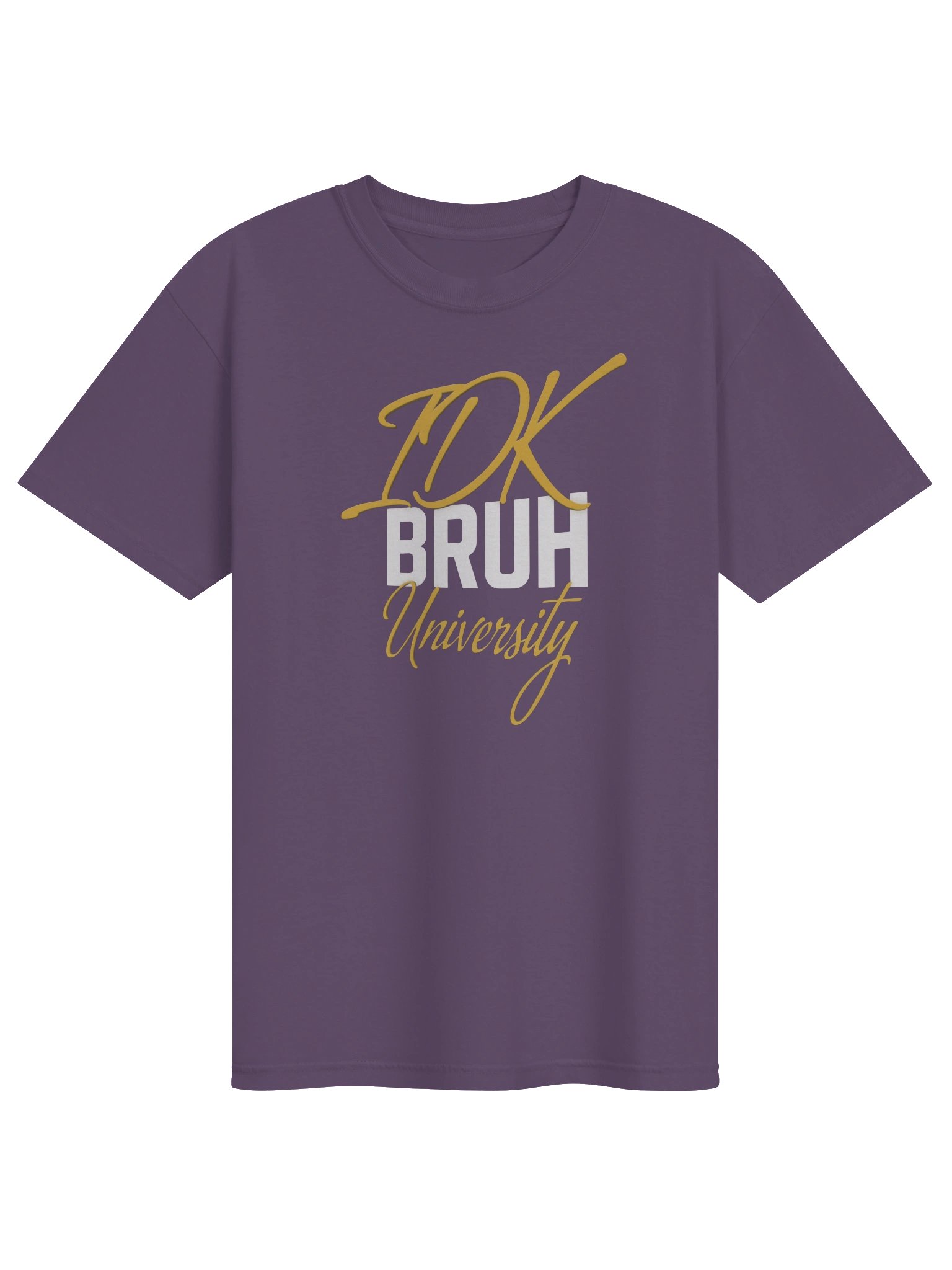 IDK Bruh University Gold Script Tee product image (1)