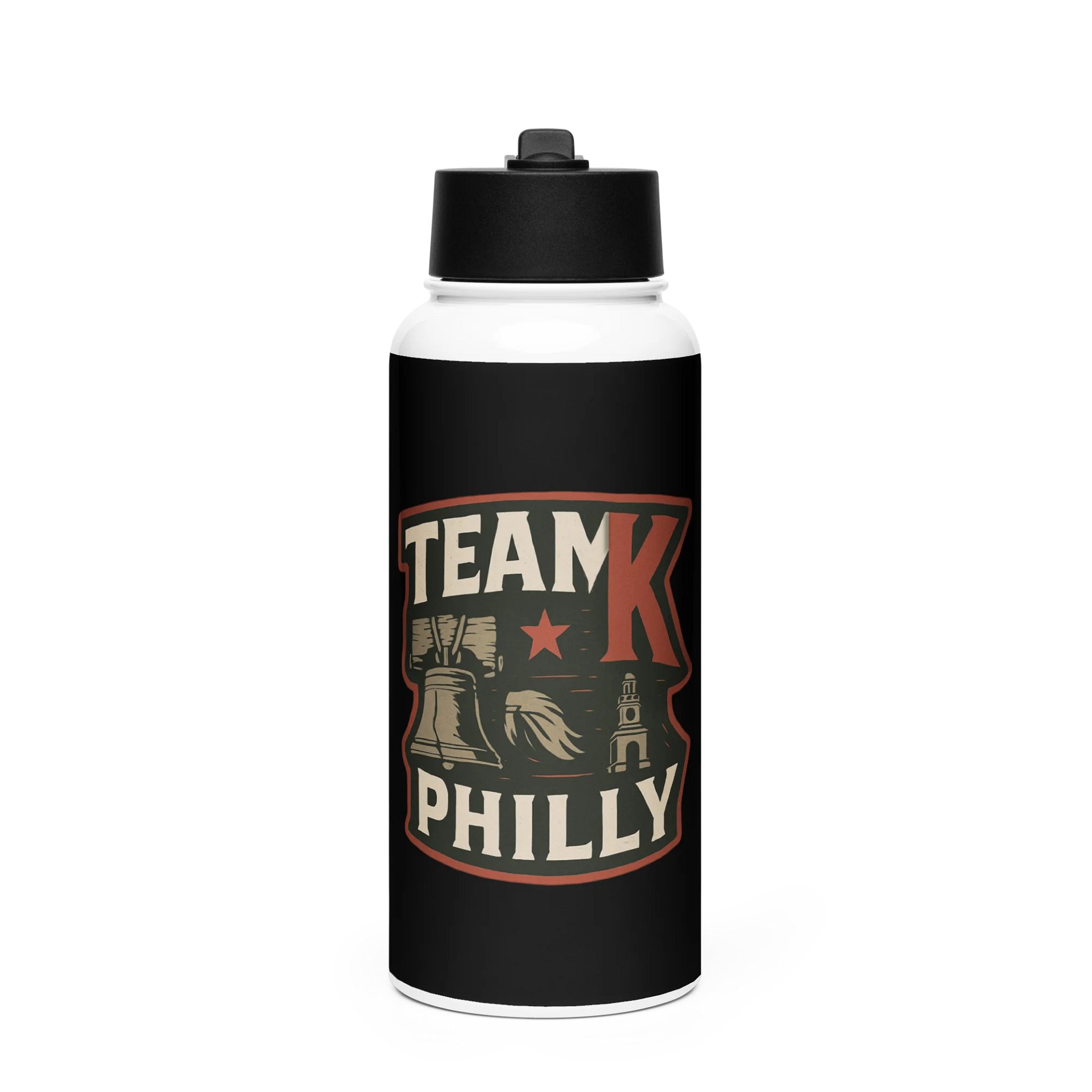 Team K Philly Stainless Steel Water Bottle with a Straw Lid product image (1)
