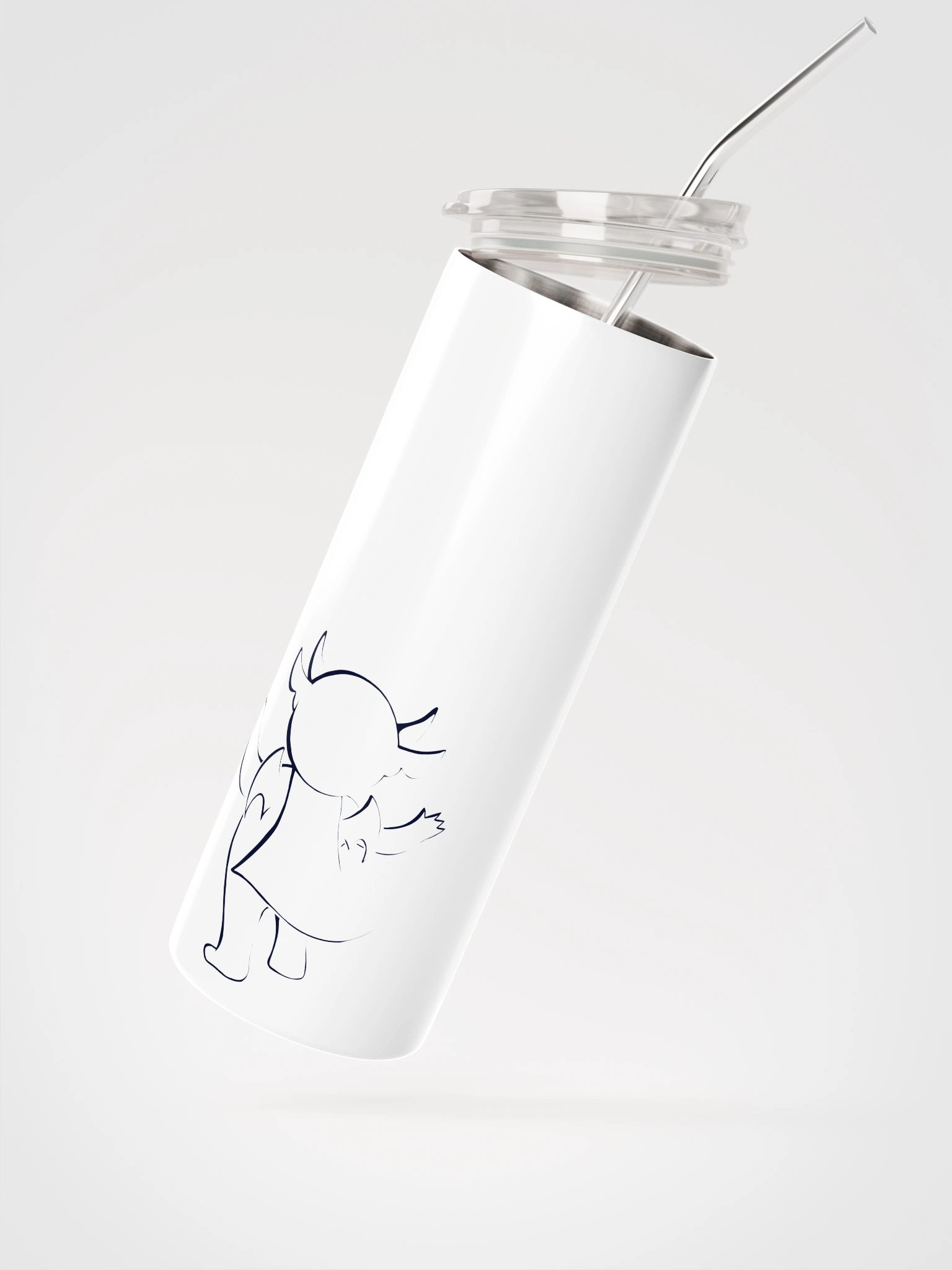 Cryptid On Your Corner Stainless Steel Tumbler (Light Mode) product image (2)