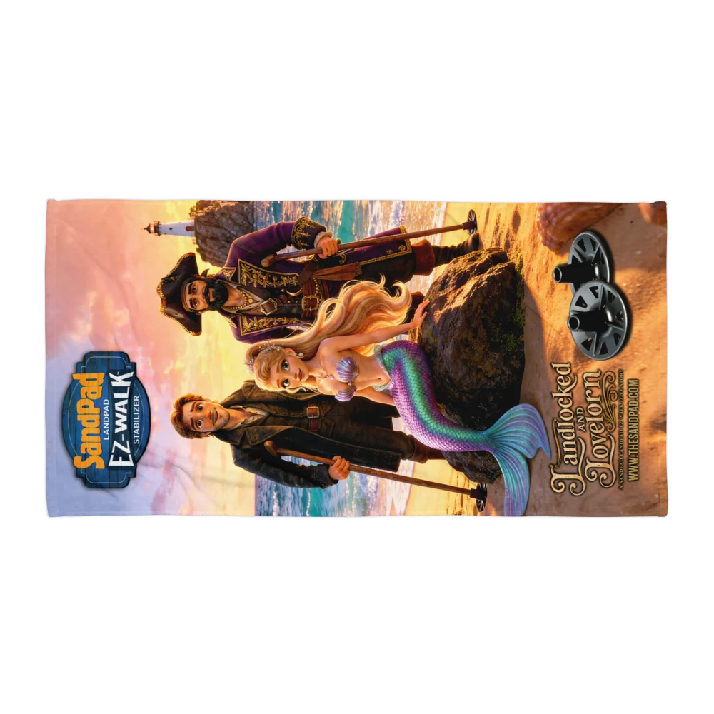 Landlocked and Lovelorn Beach Towel product image (1)