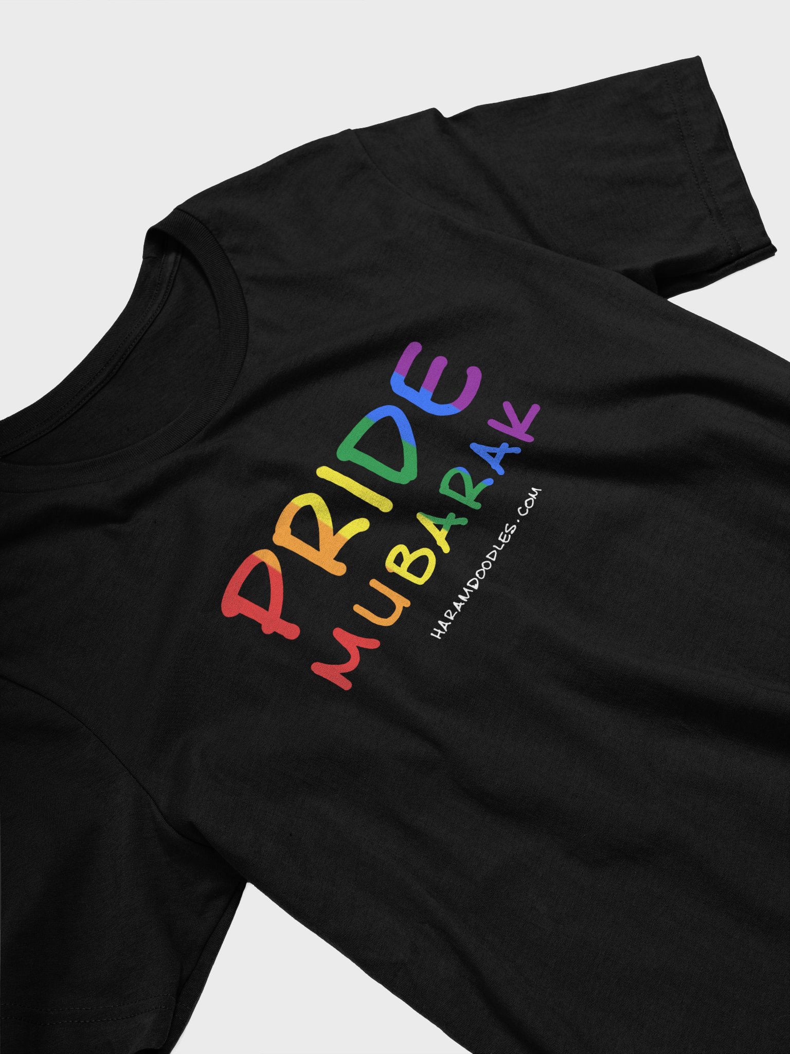 Pride Mubarak Rainbow Flag Supersoft T-Shirt product image (3)