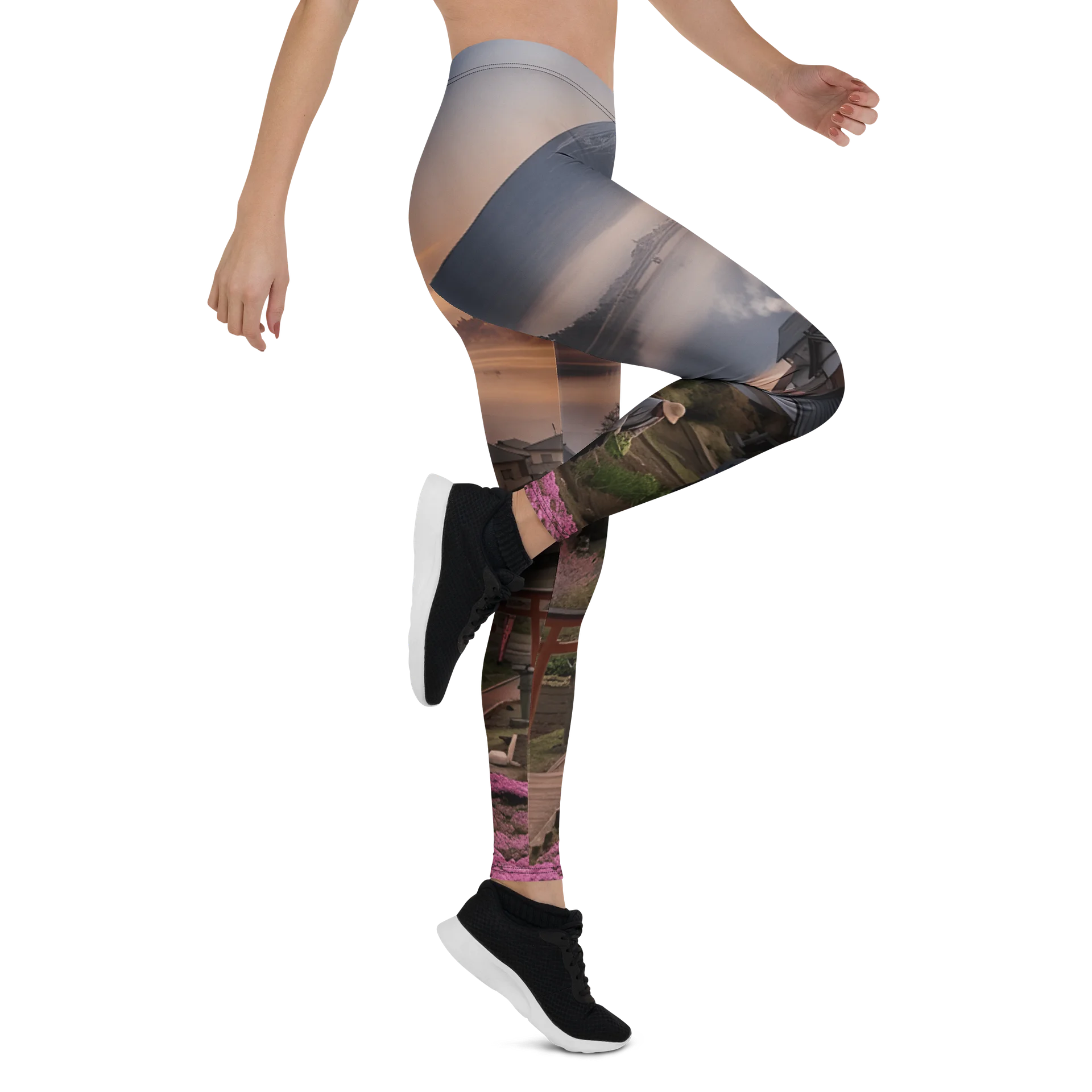 Mount Fuji Graphic Leggings | UPF 50+ Sun Protective Activewear product image (9)