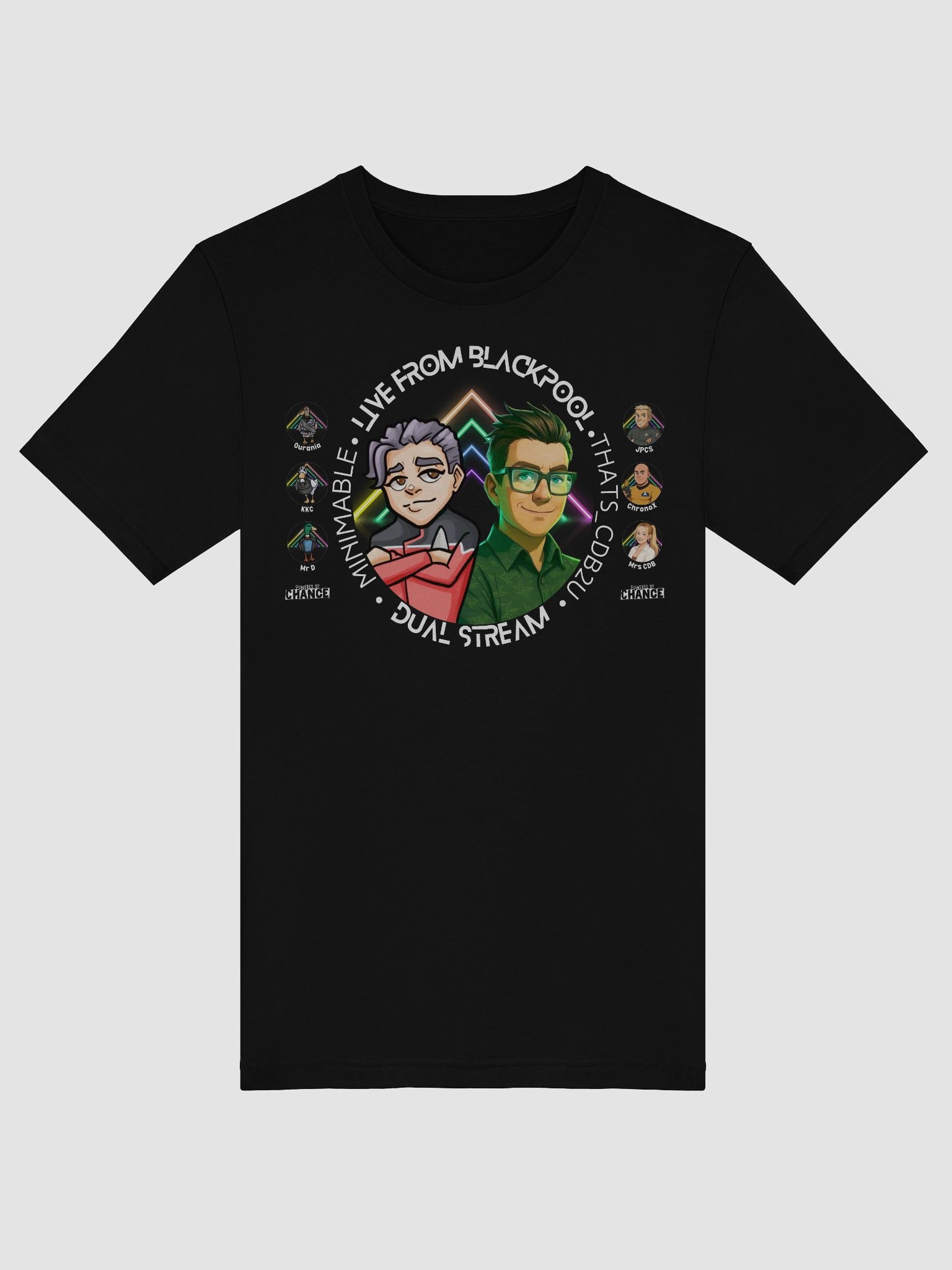 “Live in Blackpool” Duo Stream Tee Dark — Minimable x That’s_CDB2U Edition product image (5)