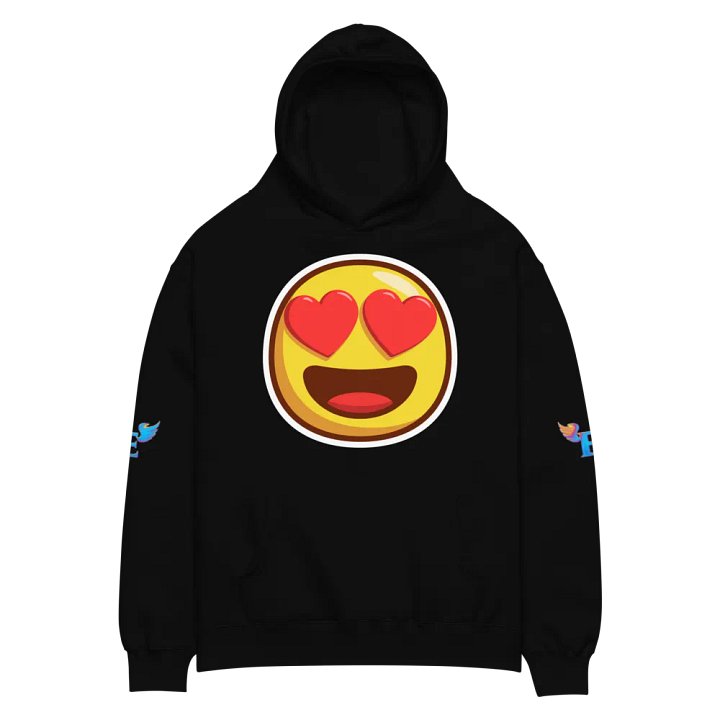 Heart Eyes Emoji Oversized Hoodie Unisex product image (2)
