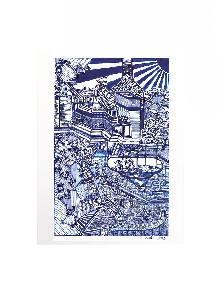 Blue Drink (Poster Print) product image (1)