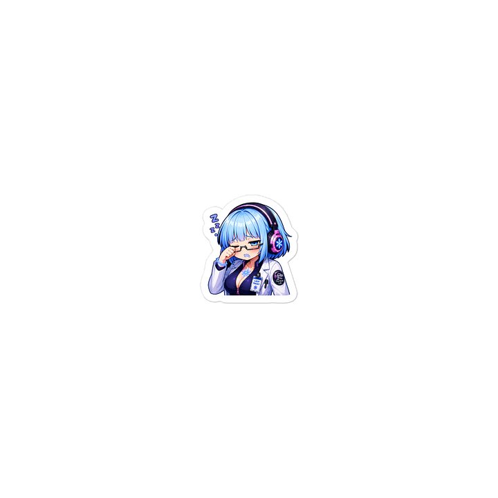 Lady Frost Tired Emote - Die Cut Sticker product image (2)