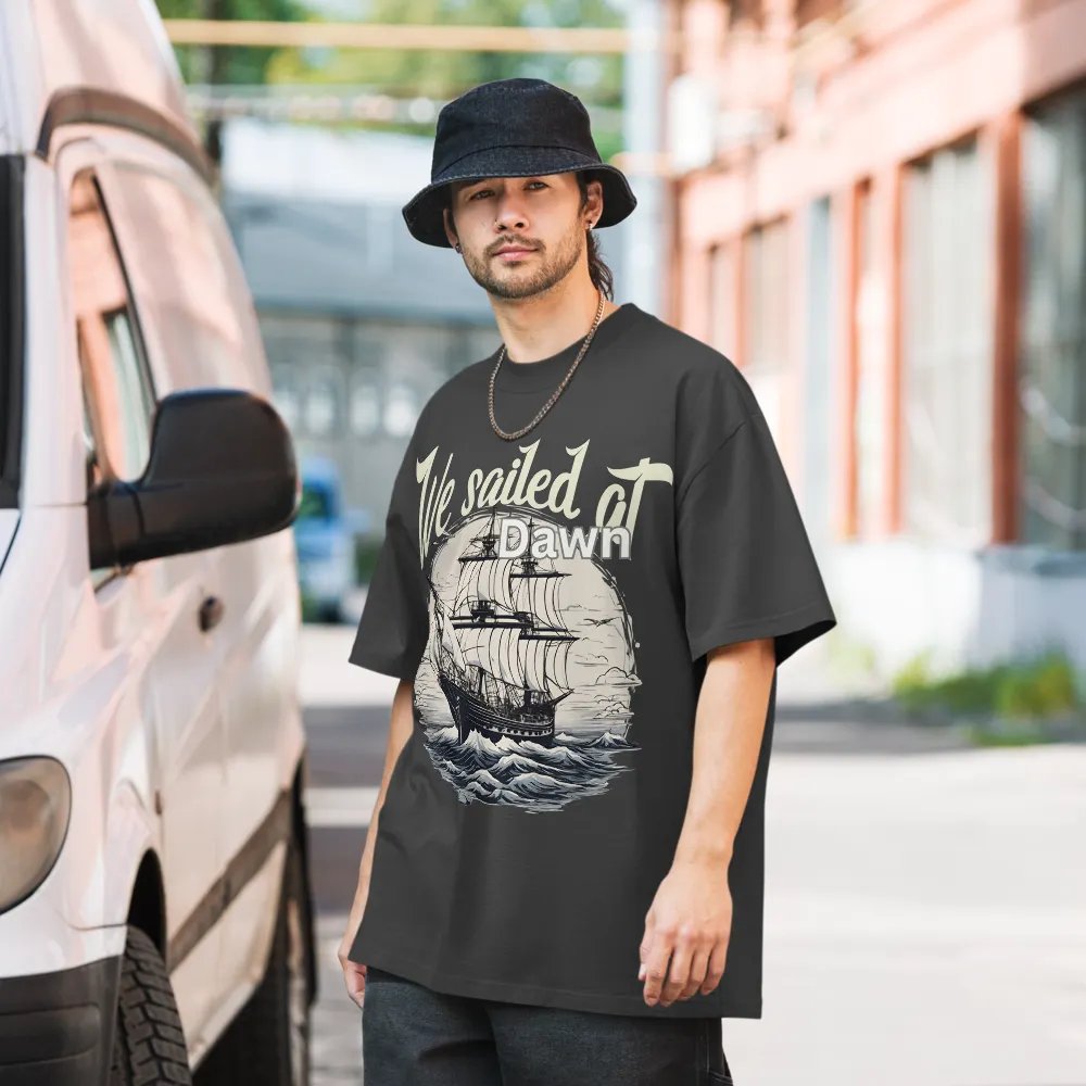 We sailed at dawn oversized tee product image (8)