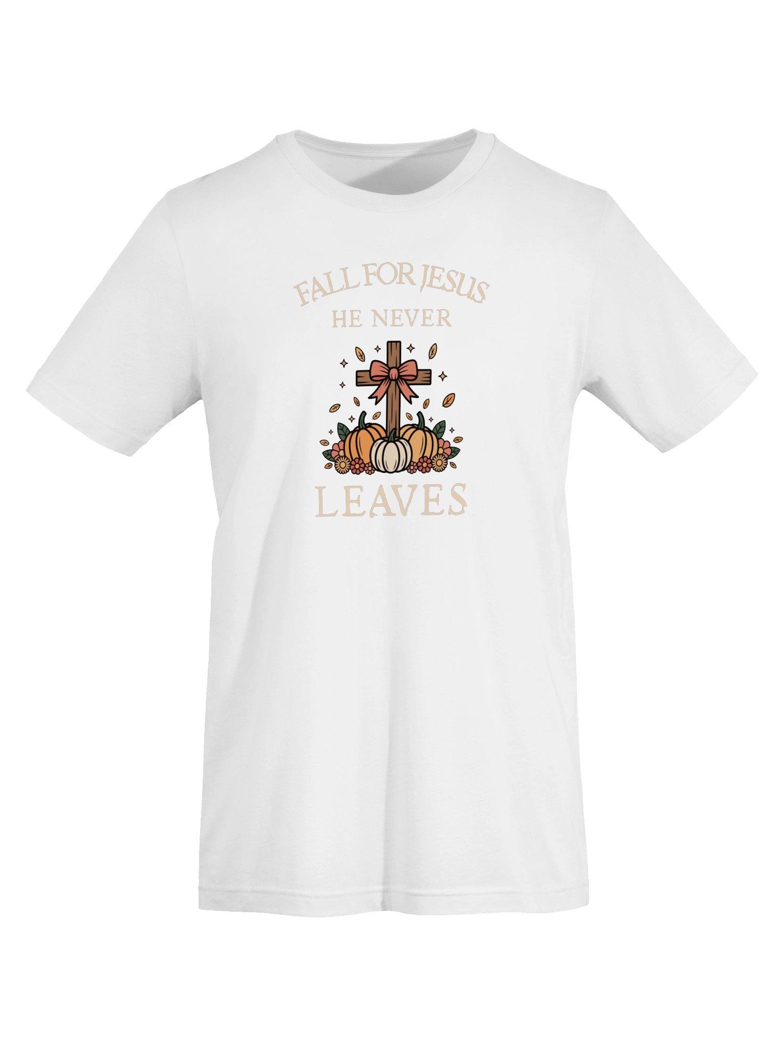 Fall for Jesus, He never Leaves T-Shirt product image (15)