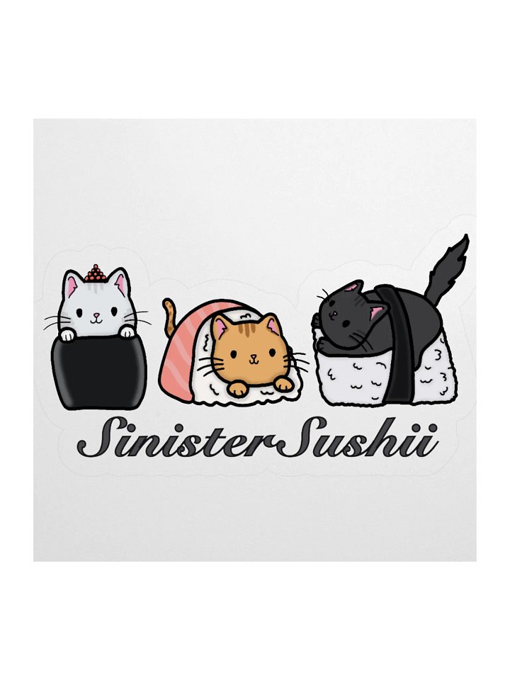 Sinister Sushii Cat Sticker product image (1)